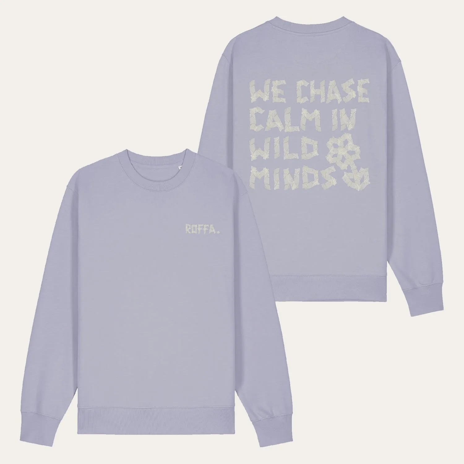 ROFFA. sweater comfort - We chase calm - 100% organisch katoen sold by Rotterdam Brands