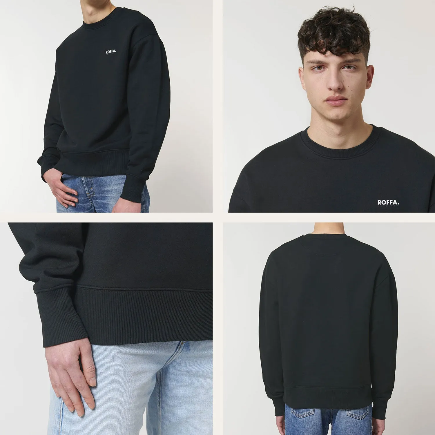 ROFFA. 500GSM heavy sweater oversized - 100% organisch katoen sold by Rotterdam Brands product image thumbnail 2