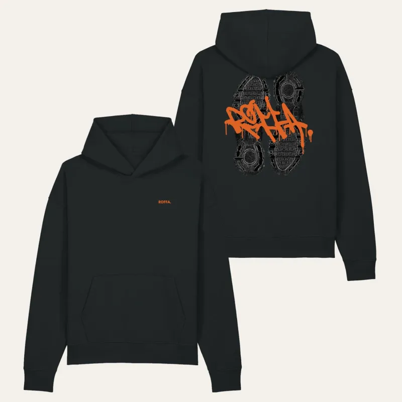 ROFFA. hoodie light oversized zwart - Tag shoes made by Rotterdam Brands