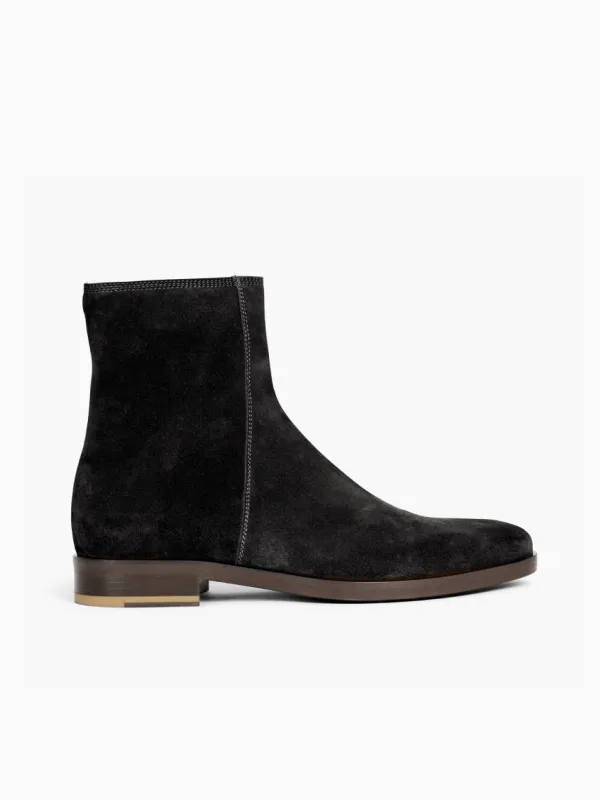 TOMBALI Suede Zip-up Ankle Boot sold by Armando Cabral