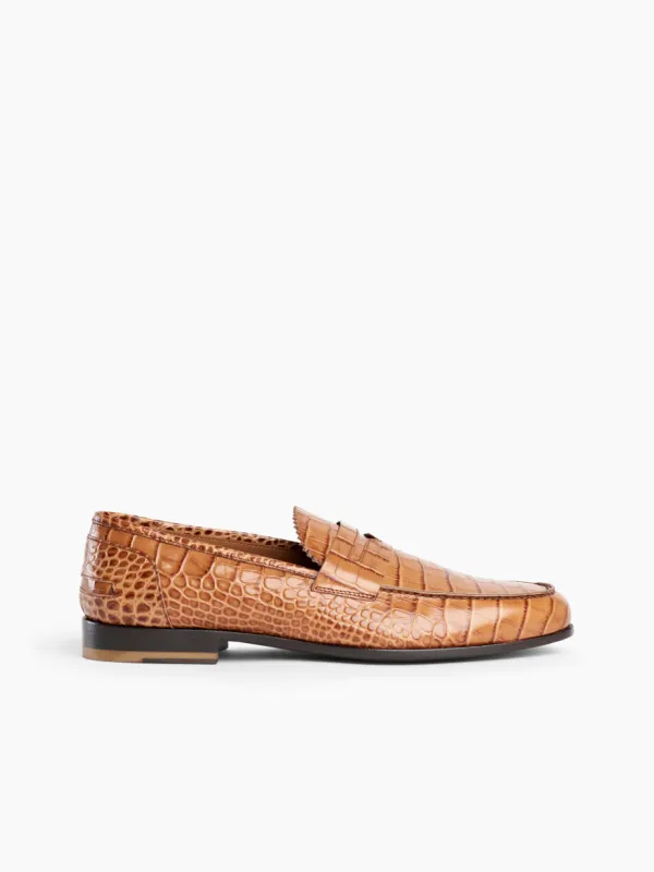 BOLAMA Slip-on Croc Print Loafer sold by Armando Cabral
