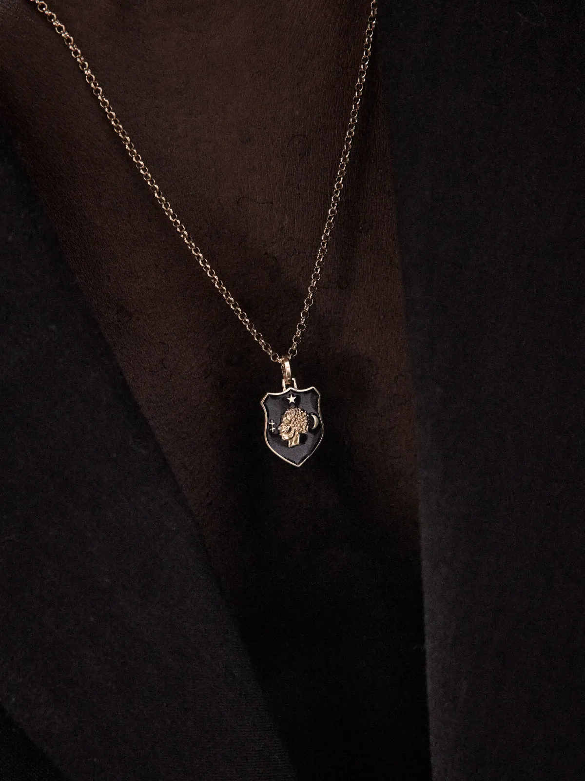 Moorish Portrait Enamel Necklace sold by Armando Cabral product image thumbnail 3