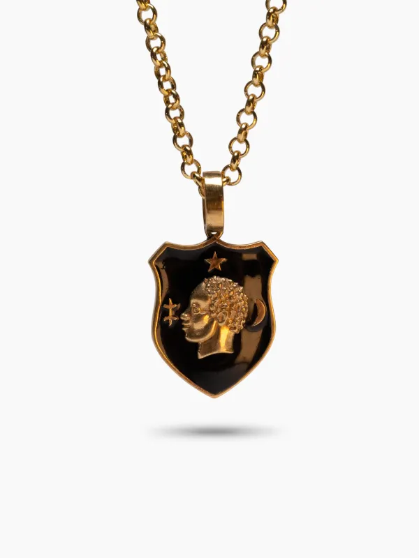 Moorish Portrait Enamel Necklace sold by Armando Cabral