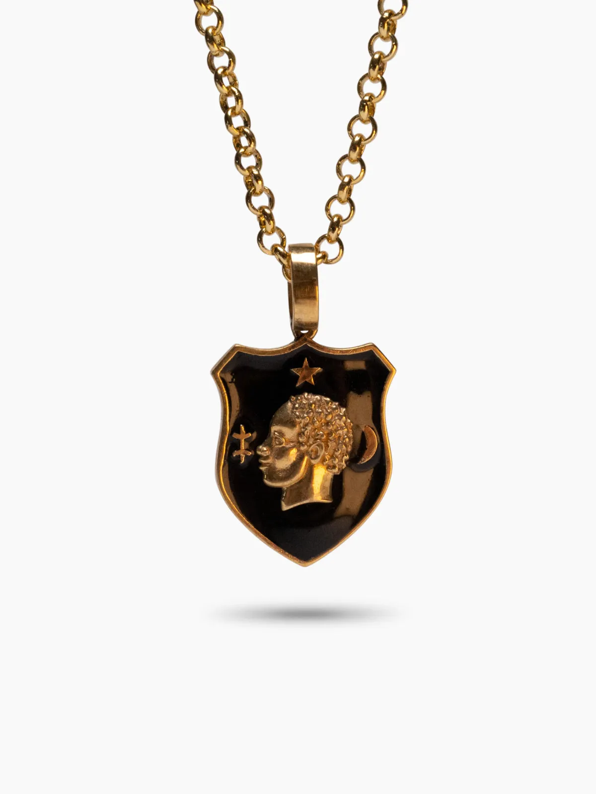 Moorish Portrait Enamel Necklace sold by Armando Cabral