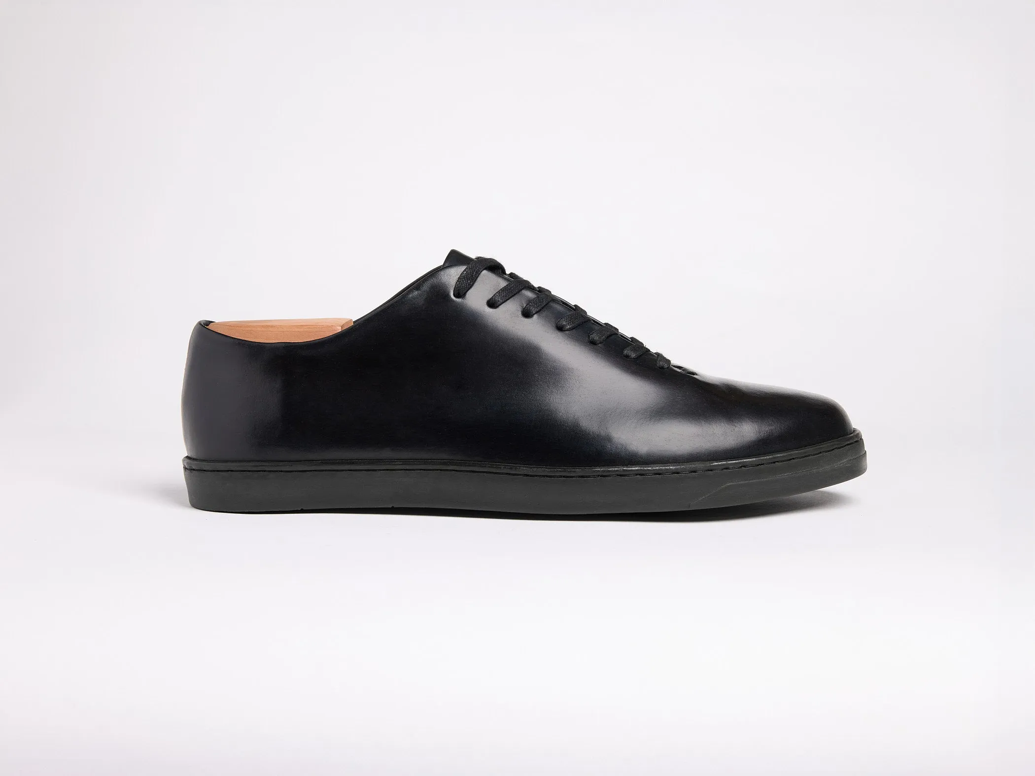 Hanley Sneaker - Horween Shell Cordovan Black sold by GORAL