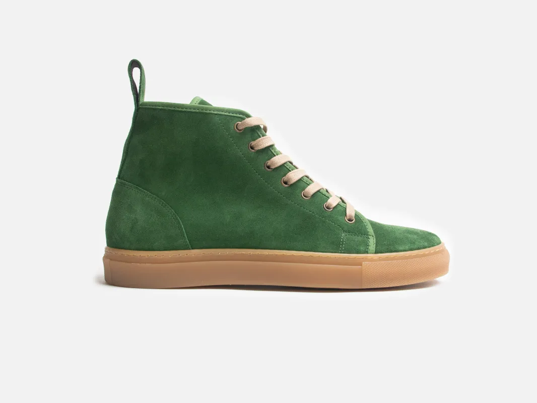 Rose Anvil X GORAL SMUGS High Top Sneaker 2.0 - Forest Green Kudu Reverse PRE ORDER sold by GORAL