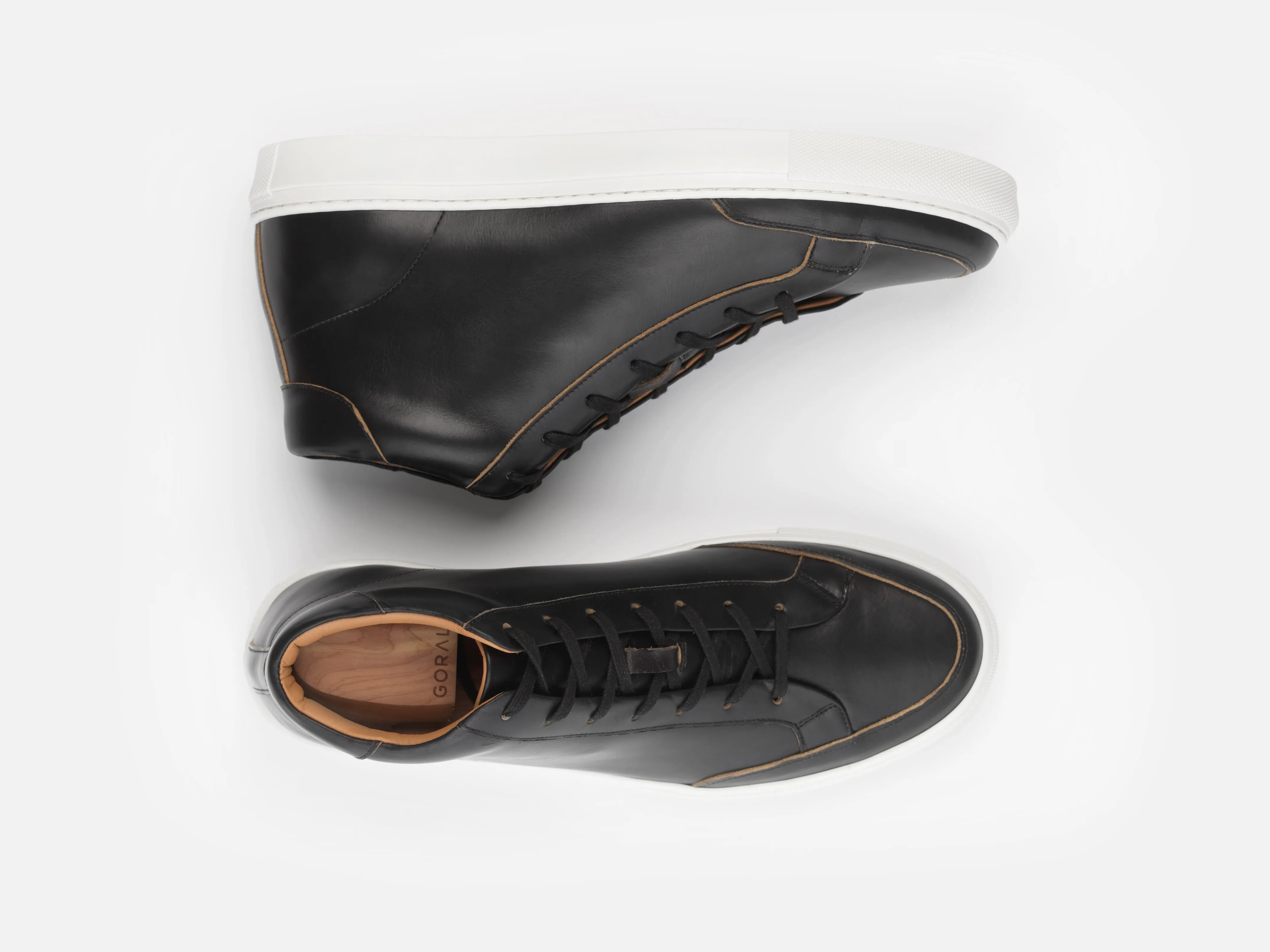 The Stanley High Top Sneaker - Horween Black Leather sold by GORAL product image thumbnail 2