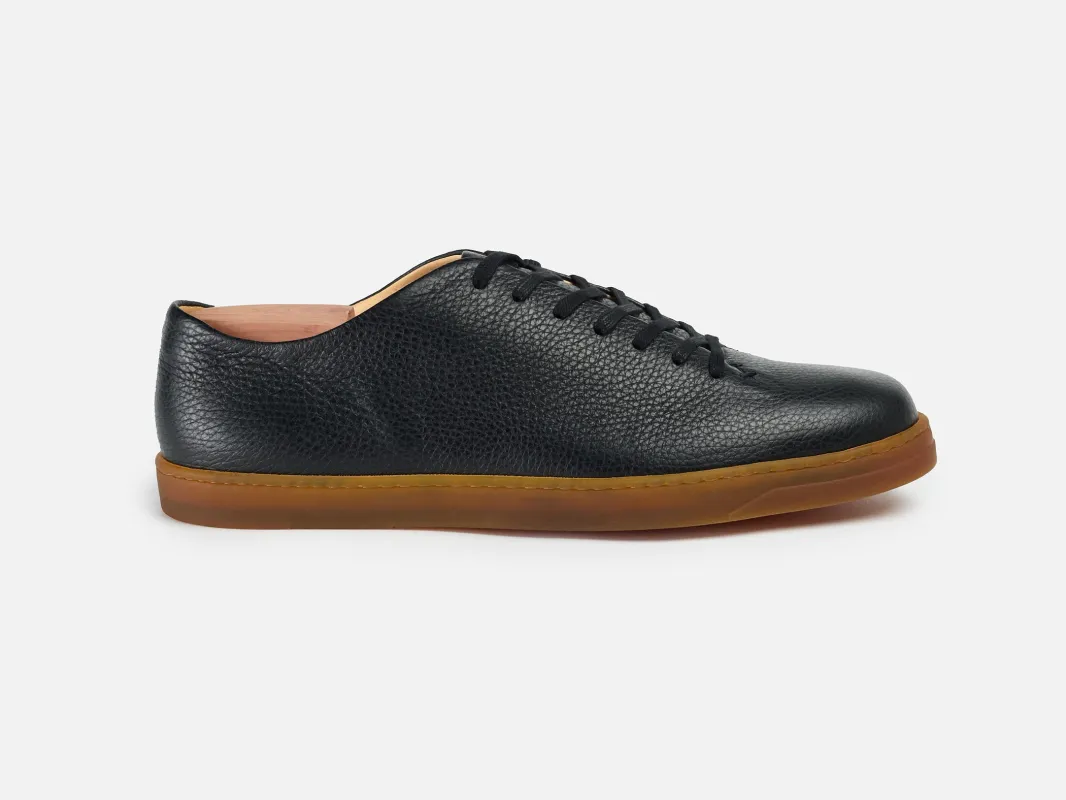 Huxley Sneaker - Deerskin Black sold by GORAL