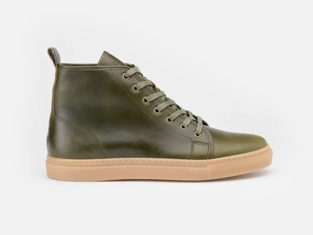 Rose Anvil X GORAL SMUGS High Top Sneaker 2.0 - Horween Forest PRE-ORDER sold by GORAL