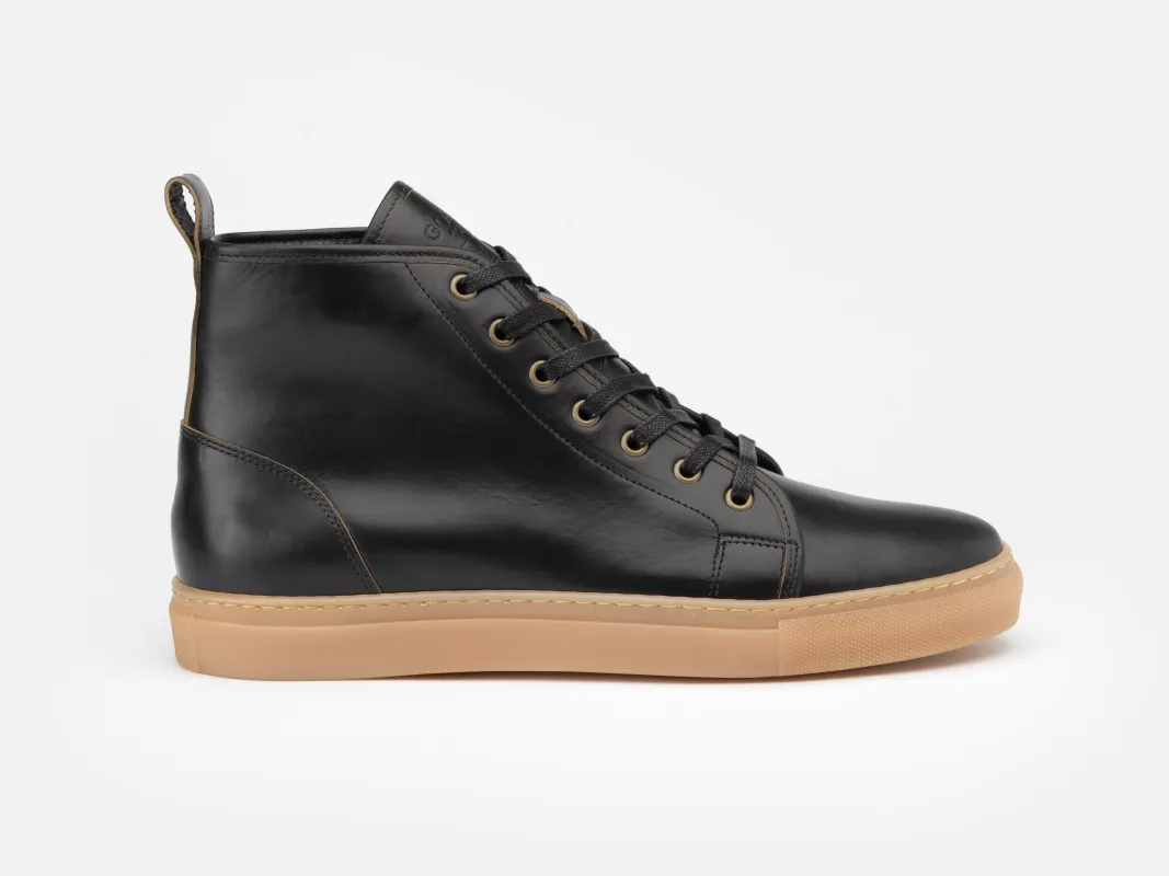 Rose Anvil X GORAL SMUGS High Top Sneaker 2.0 - Horween Black PRE-ORDER sold by GORAL