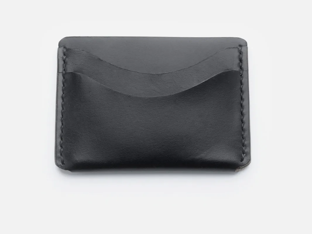 Horween Leather Black Card Holder sold by GORAL