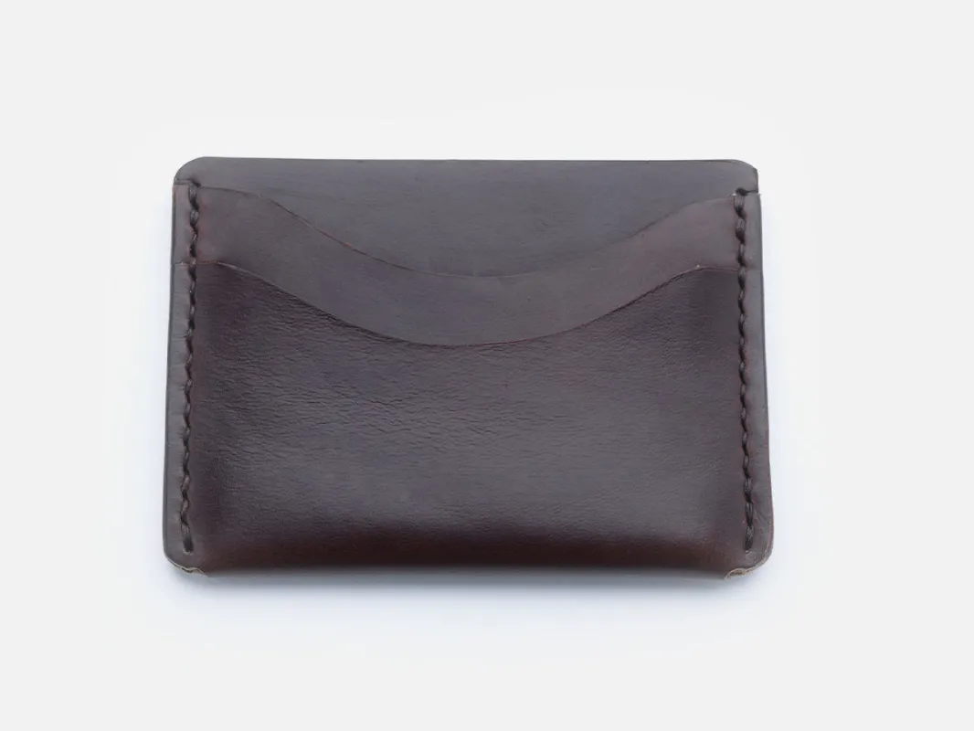Horween Leather Dark Brown Card Holder sold by GORAL