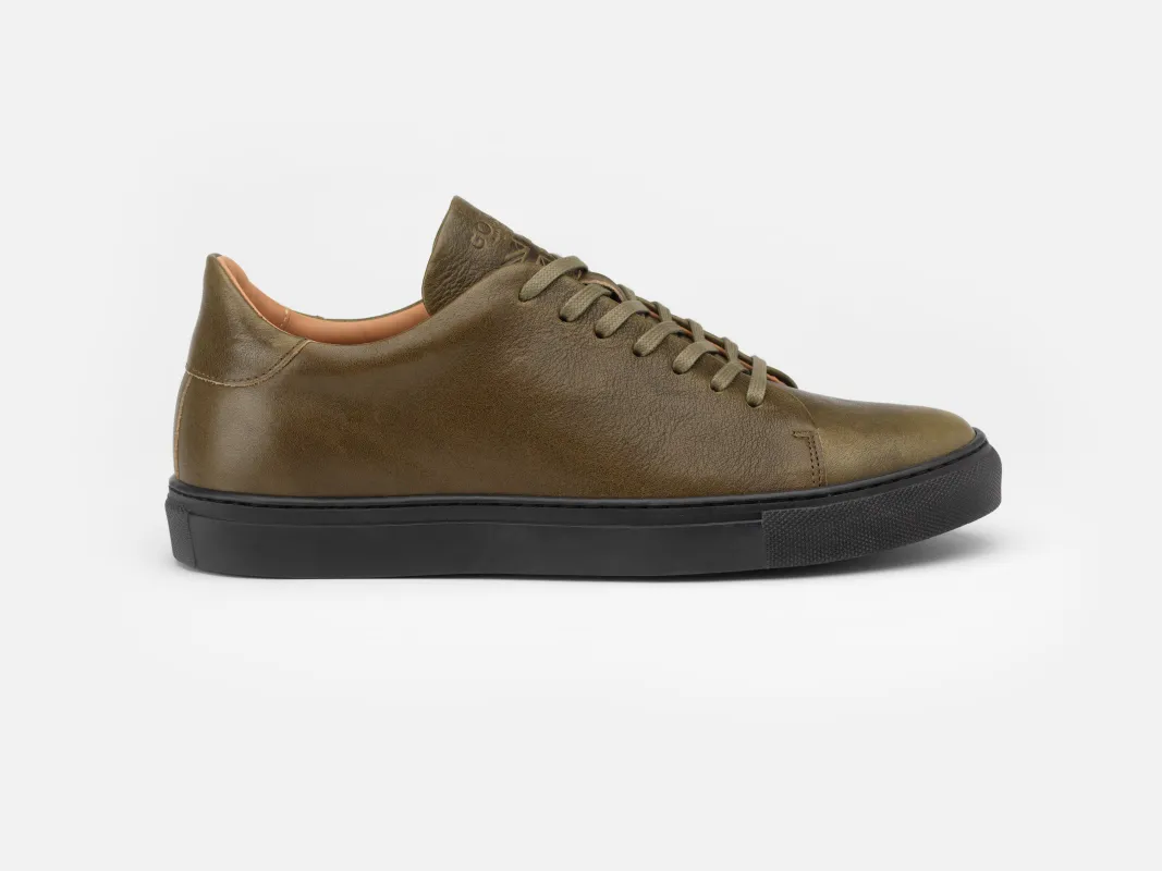The Mellor II Sneaker - W Kogashi Green Leather sold by GORAL