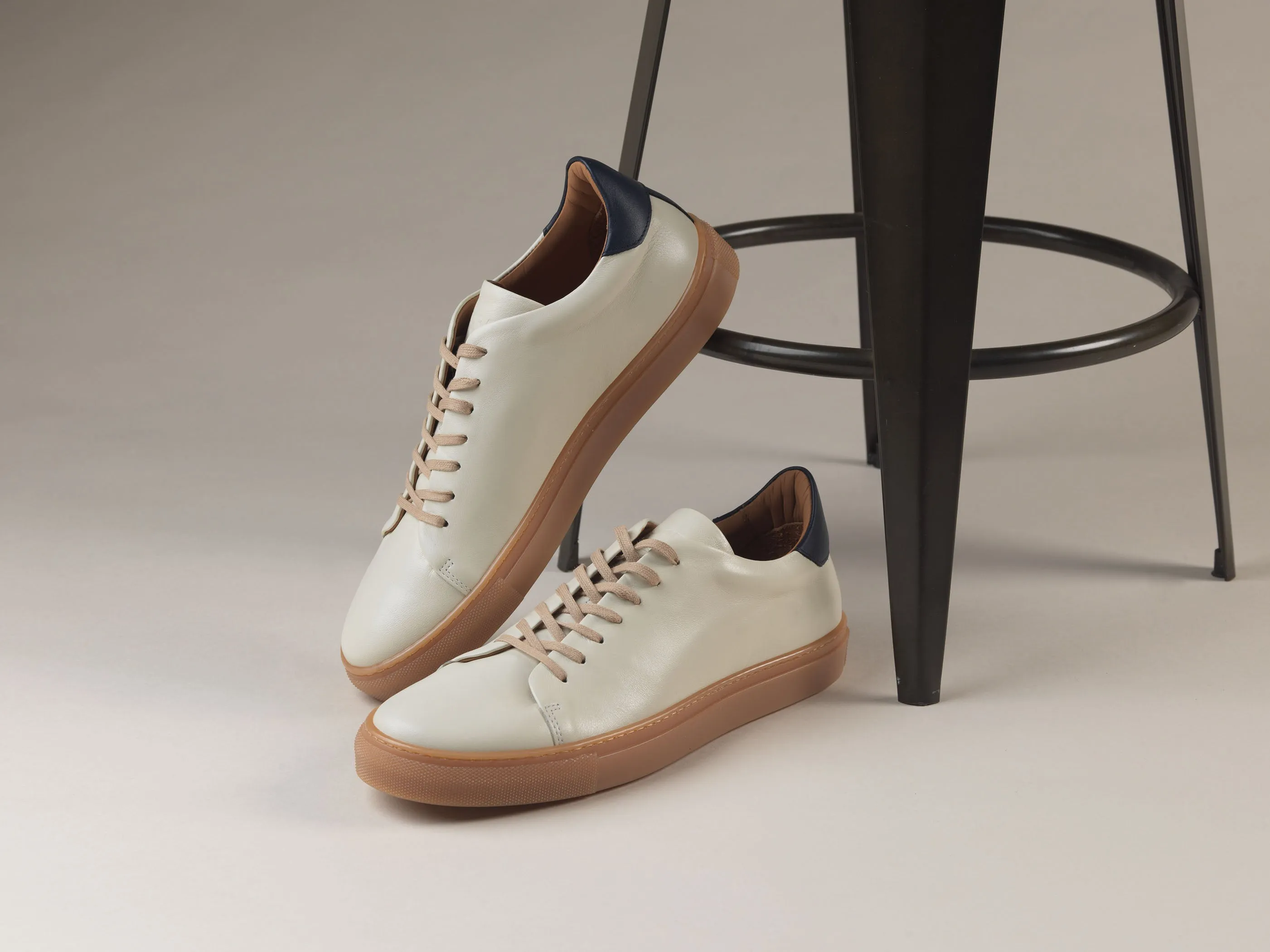 The Mellor II Sneaker - Off-White/Navy Leather (Womens) sold by GORAL product image thumbnail 2