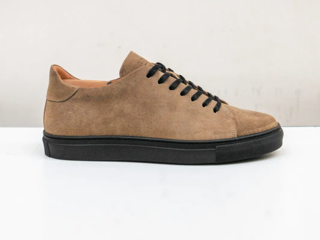 The Mellor II Sneaker - Horween Black Rough Out Leather sold by GORAL