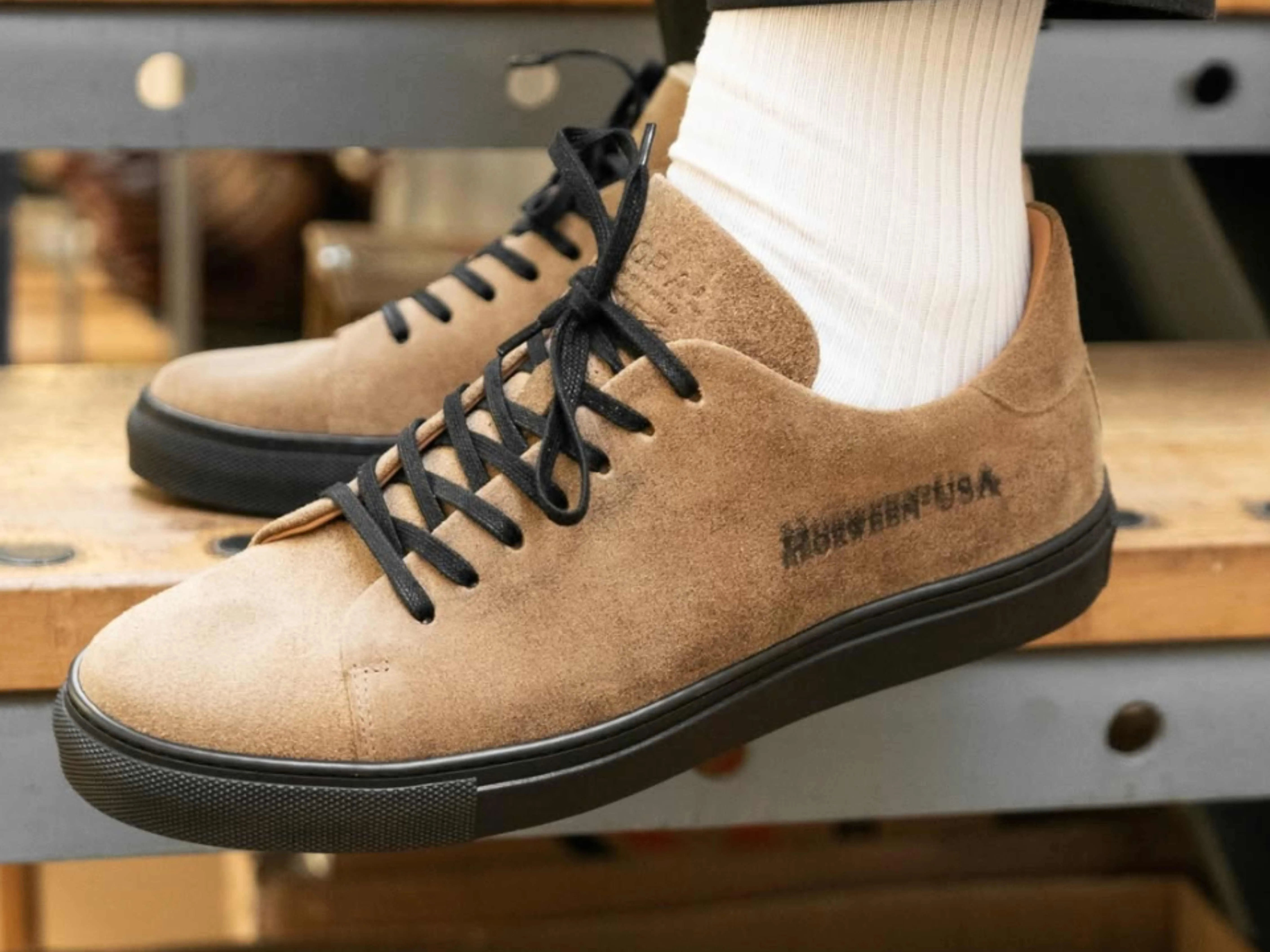 The Mellor II Sneaker - Horween Black Rough Out Leather sold by GORAL product image thumbnail 2