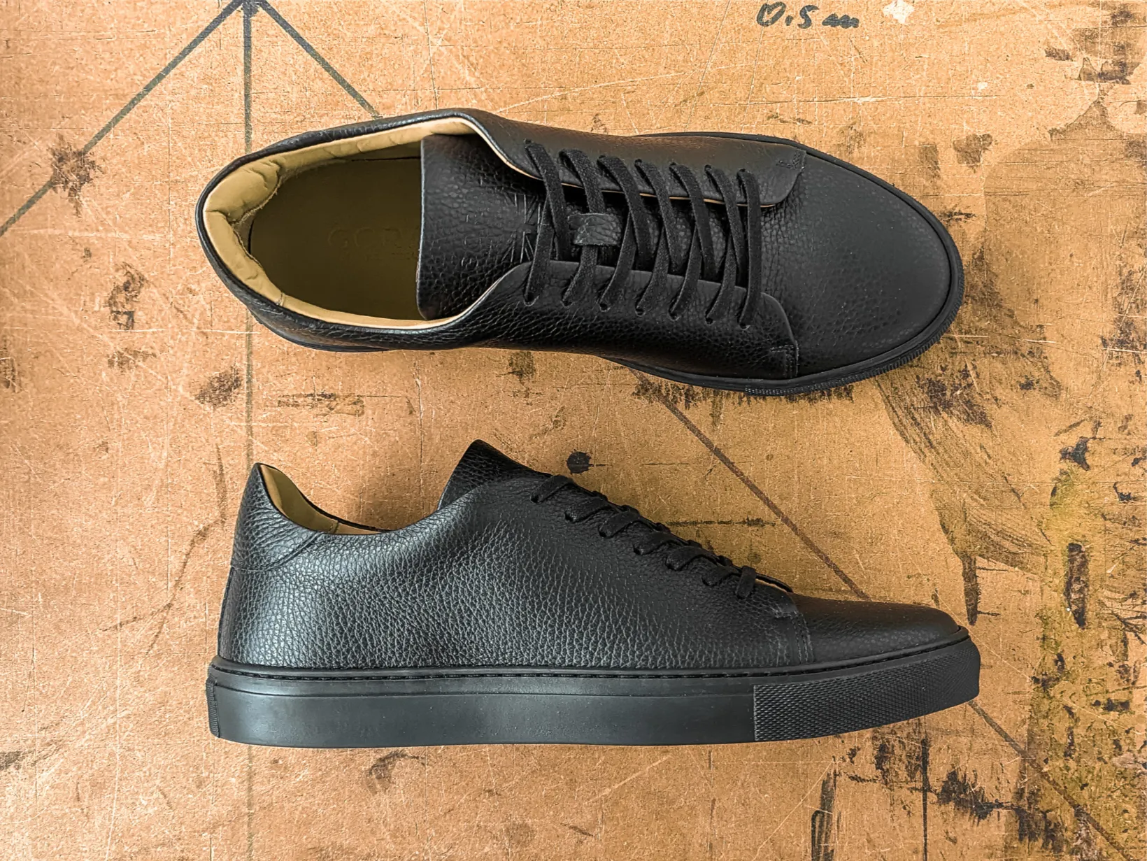 The Mellor II Sneaker - Mastrotto Adria Black Leather sold by GORAL product image thumbnail 4