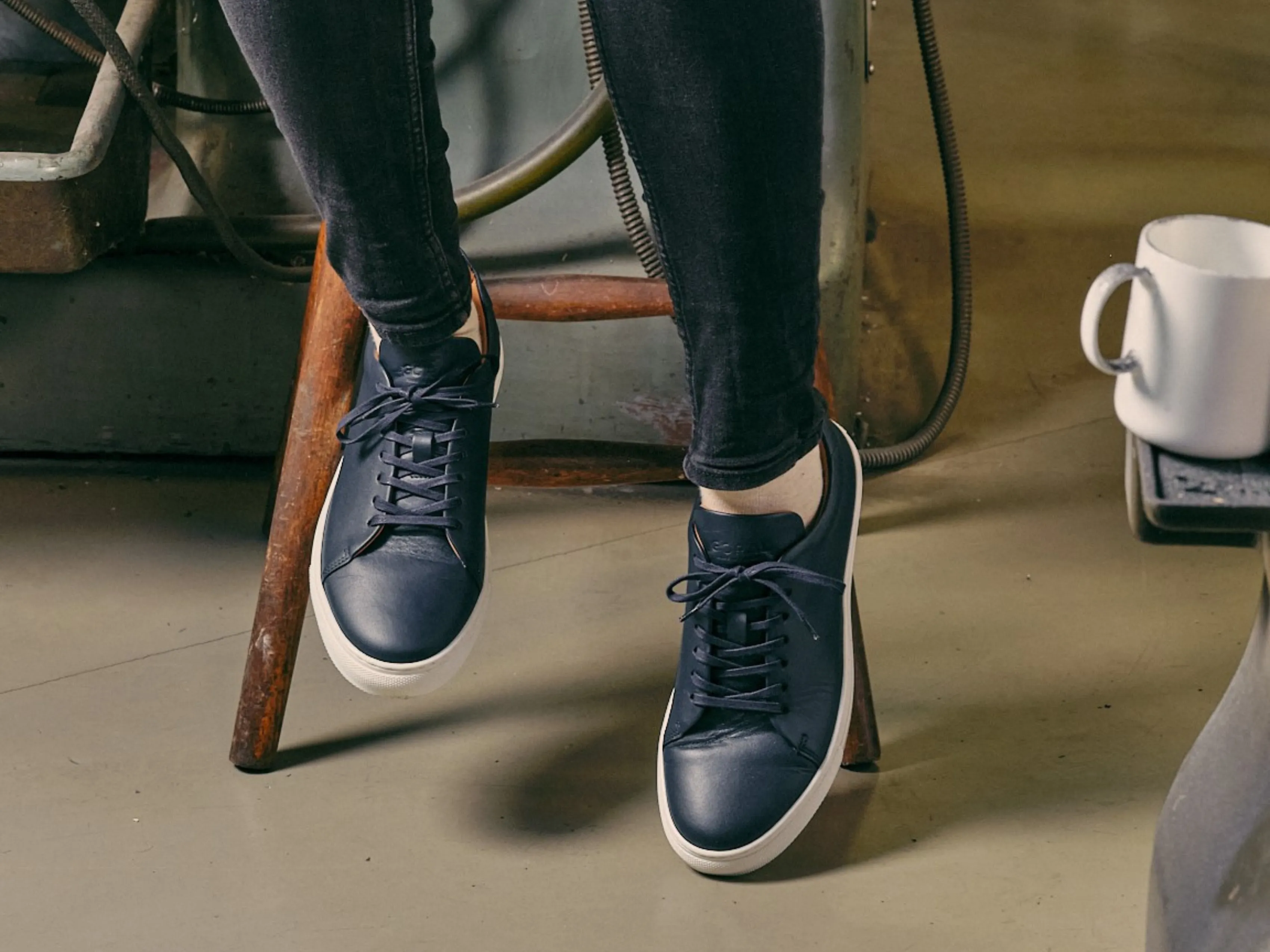 The Mellor II - Calfskin Nappa Navy Leather (Womens) sold by GORAL product image thumbnail 3