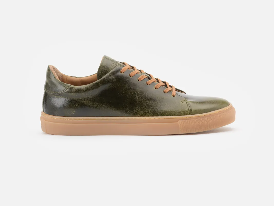 The Mellor II Sneaker - Maryam Tpr Verde Leather sold by GORAL