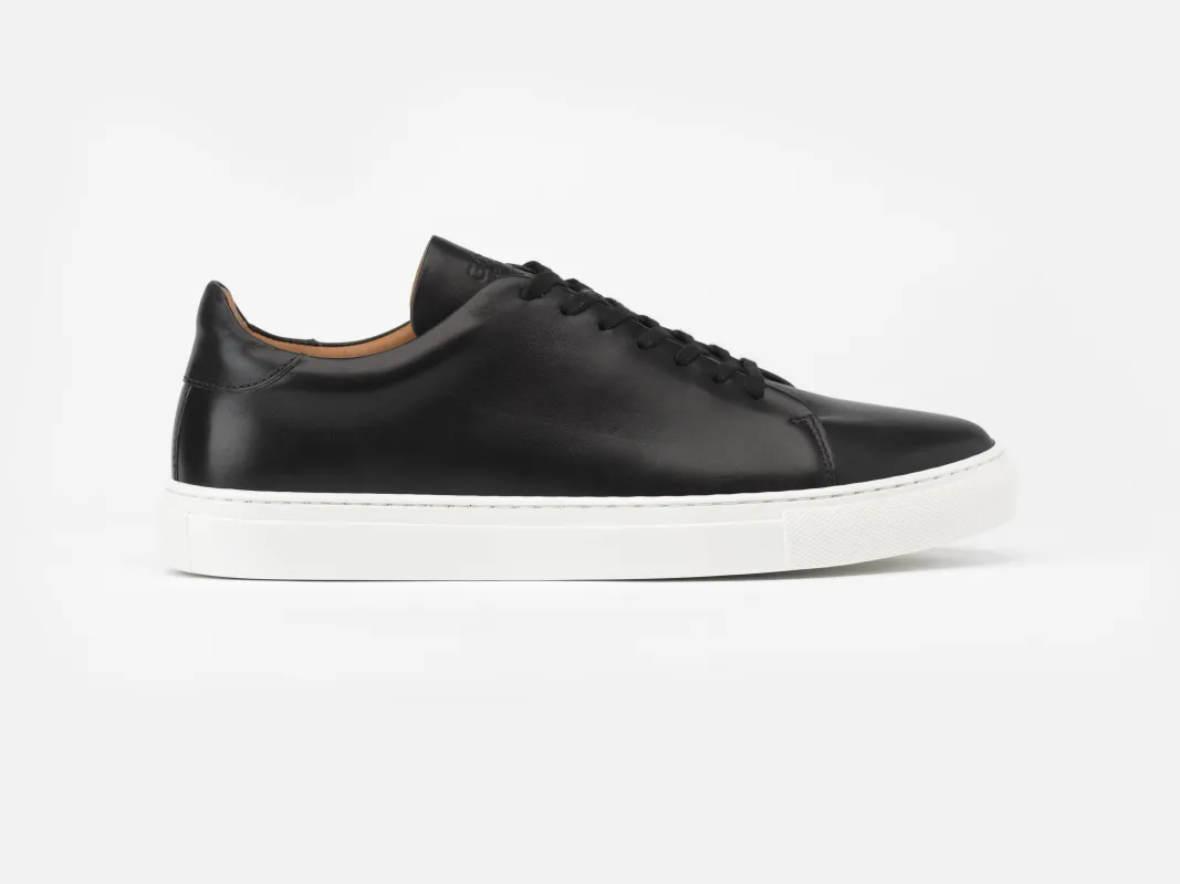 The Mellor II Sneakers - Goldanil Black Leather sold by GORAL