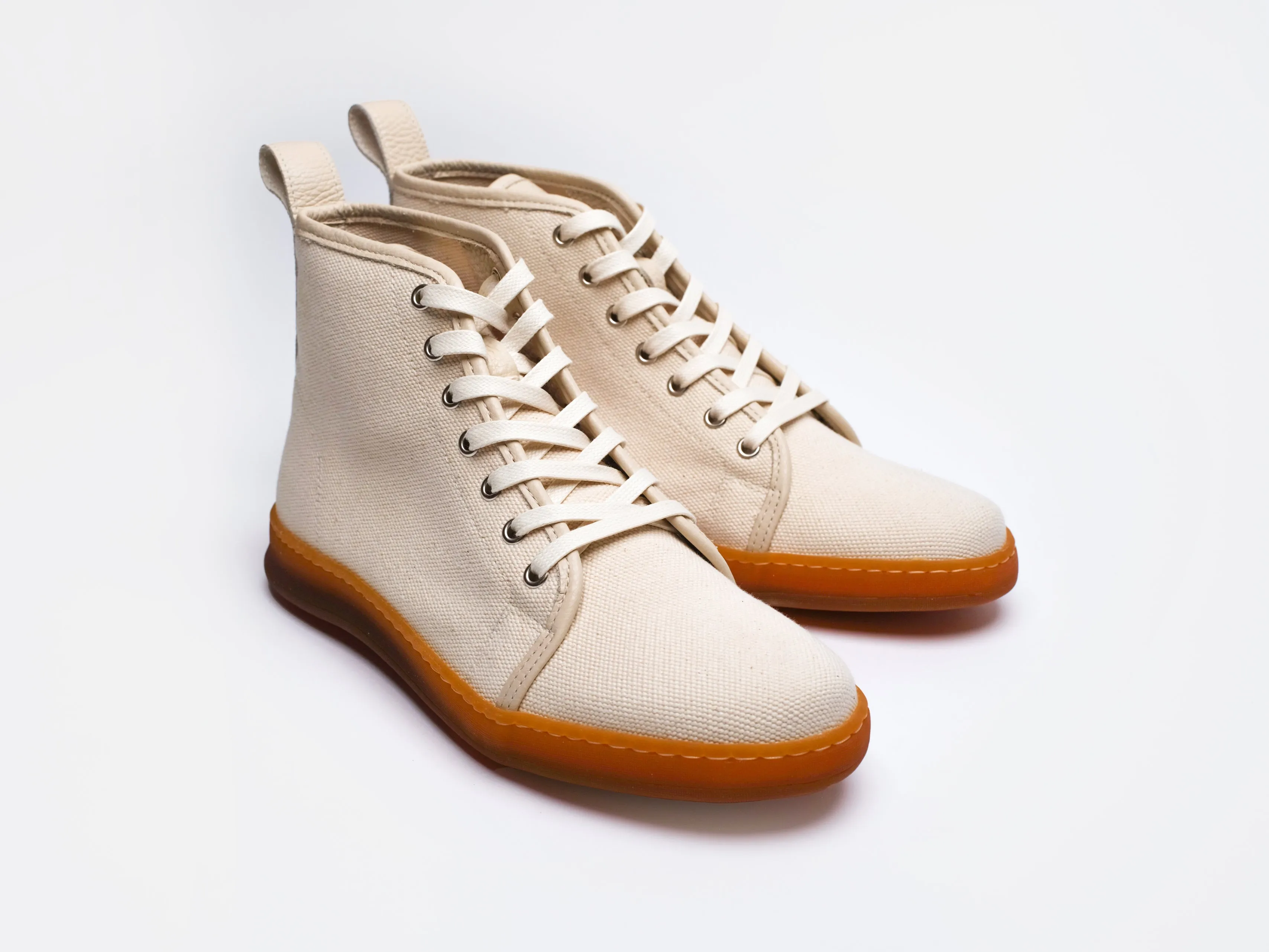 Rose Anvil X GORAL SMUGS High Top Sneaker 2.0 - Canvas Sock Eater Lactae Hevea PRE-ORDER (Womens) sold by GORAL product image thumbnail 2