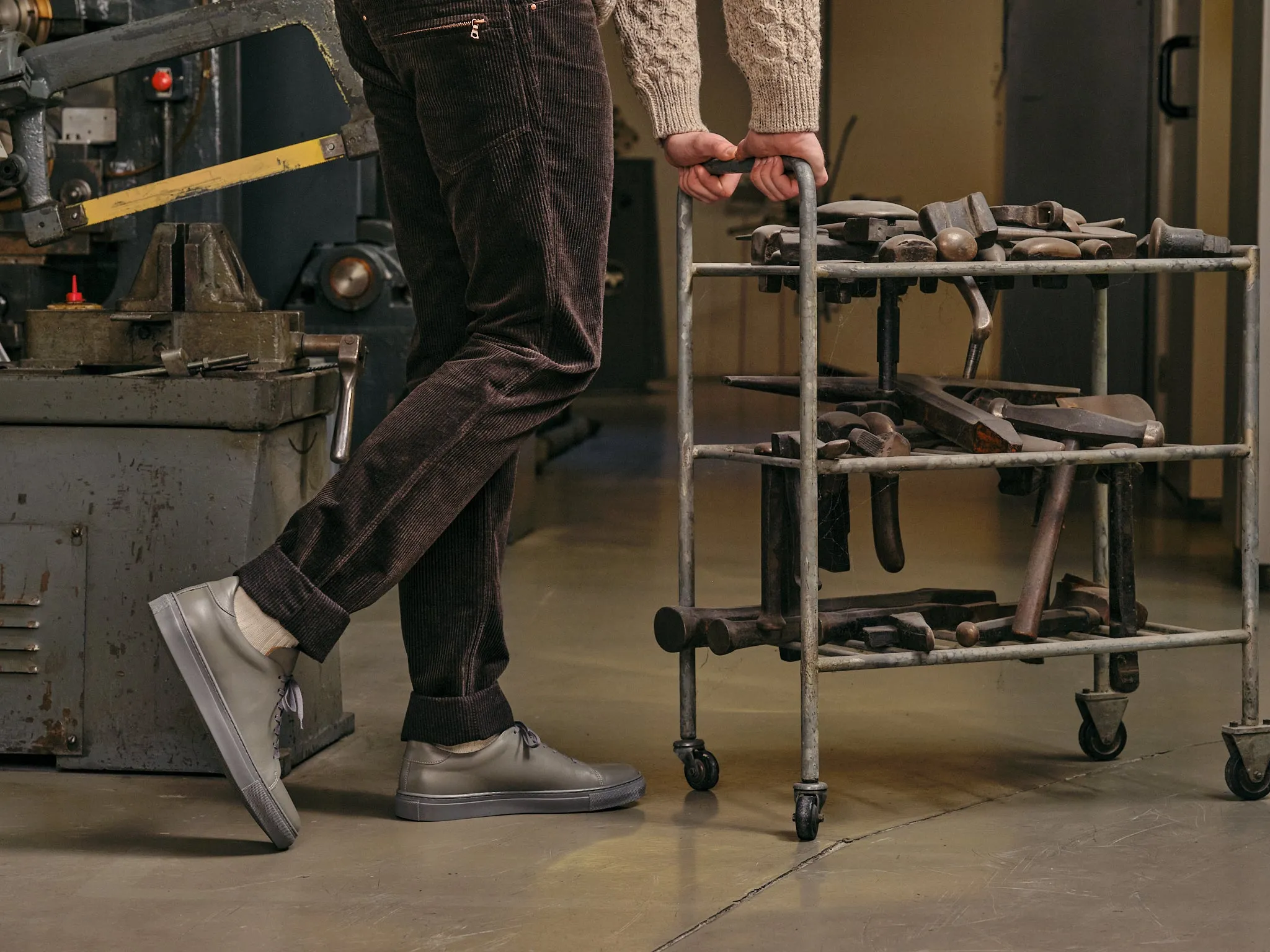 The Mellor II Sneaker - Tonal Grey Leather sold by GORAL product image thumbnail 5