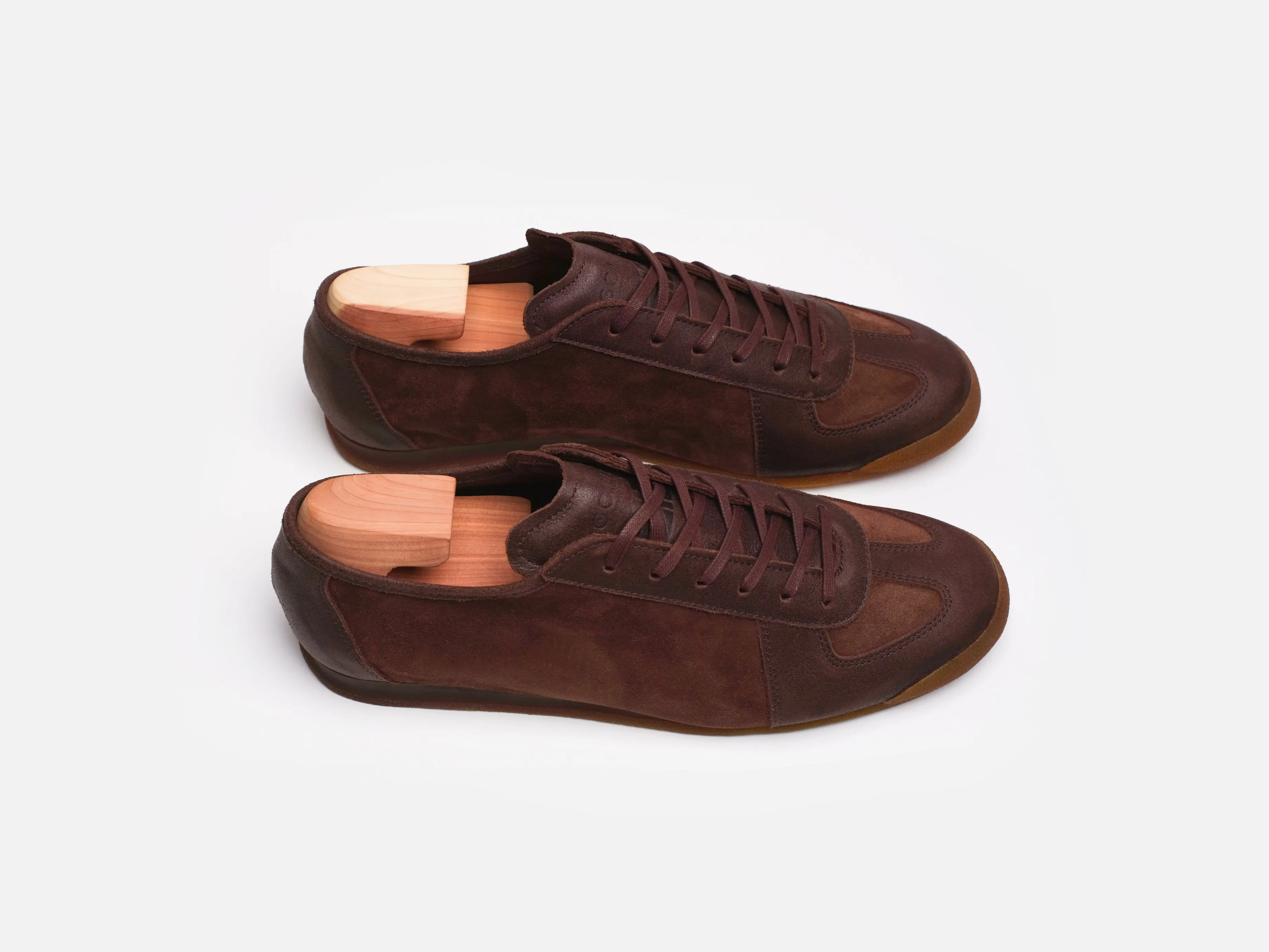 The Roma - Opera Go Rain Chestnut Leather Low Top GAT Sneaker sold by GORAL product image thumbnail 2