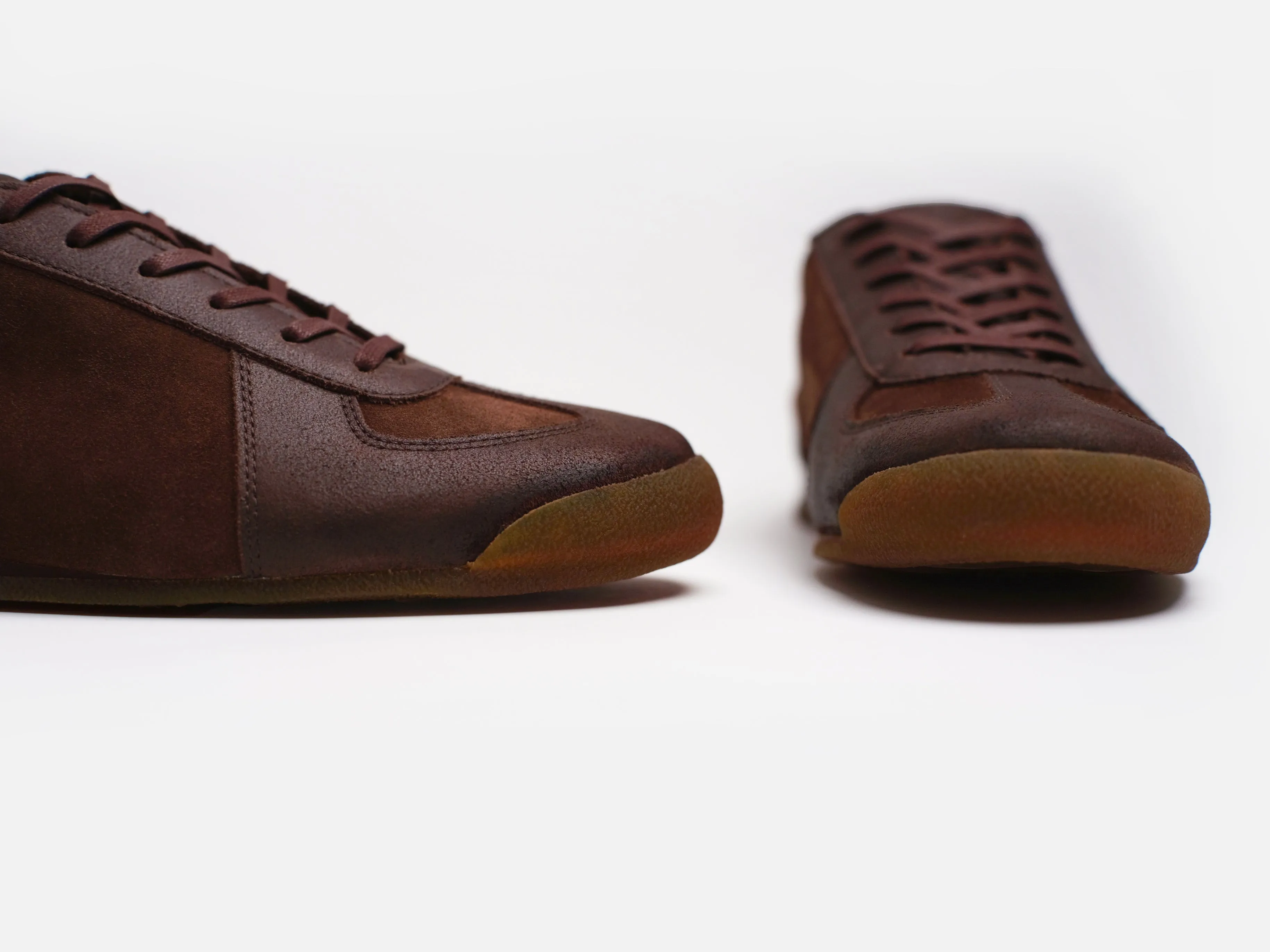 The Roma - Opera Go Rain Chestnut Leather Low Top GAT Sneaker sold by GORAL product image thumbnail 5
