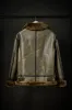 Rose Anvil X GORAL Shearling Aviator Jacket Horween Chromexcel Leather Green sold by GORAL