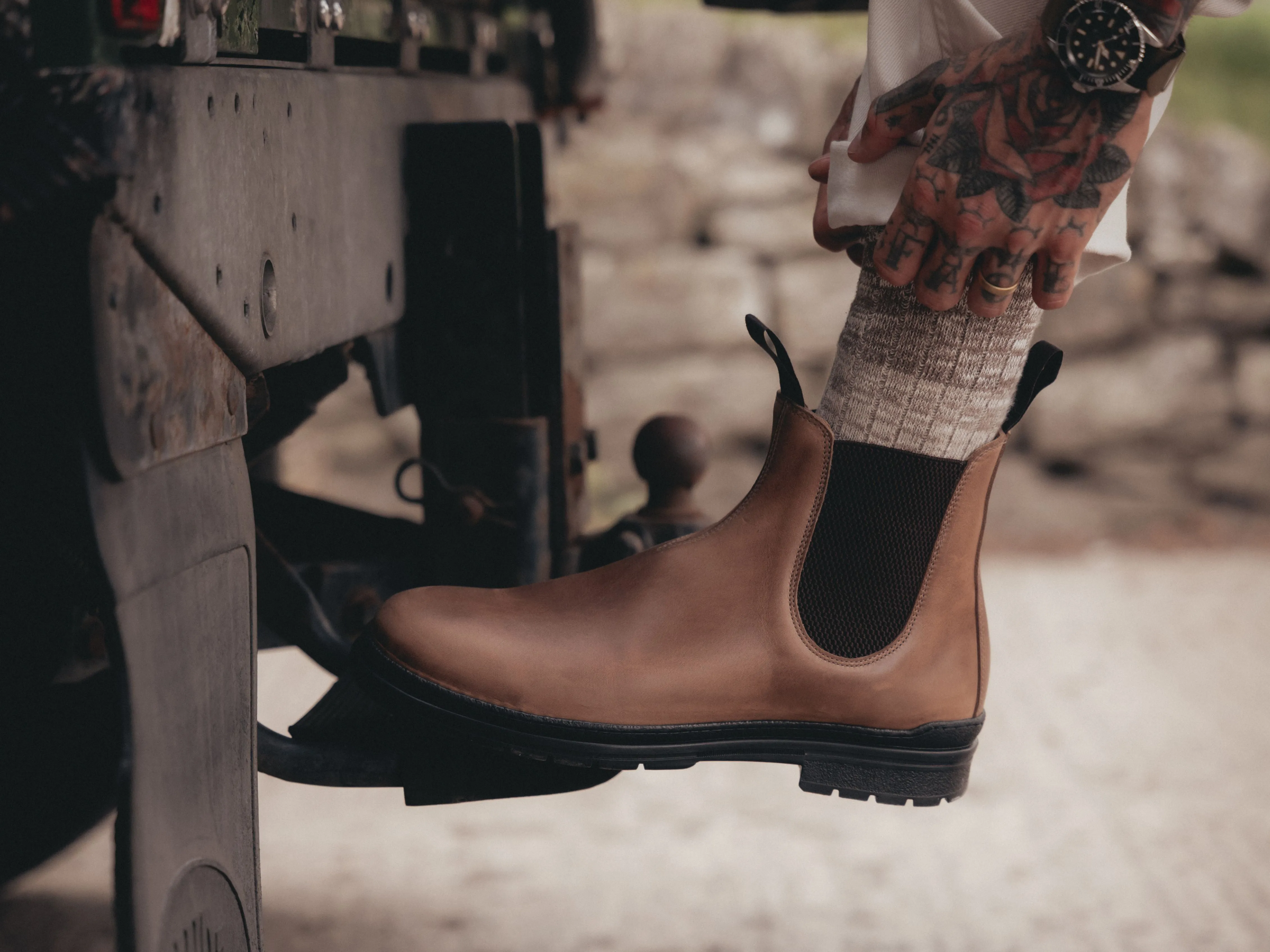 BASLOW Chelsea Boot - Horween Chromexcel Natural Leather sold by GORAL product image thumbnail 2