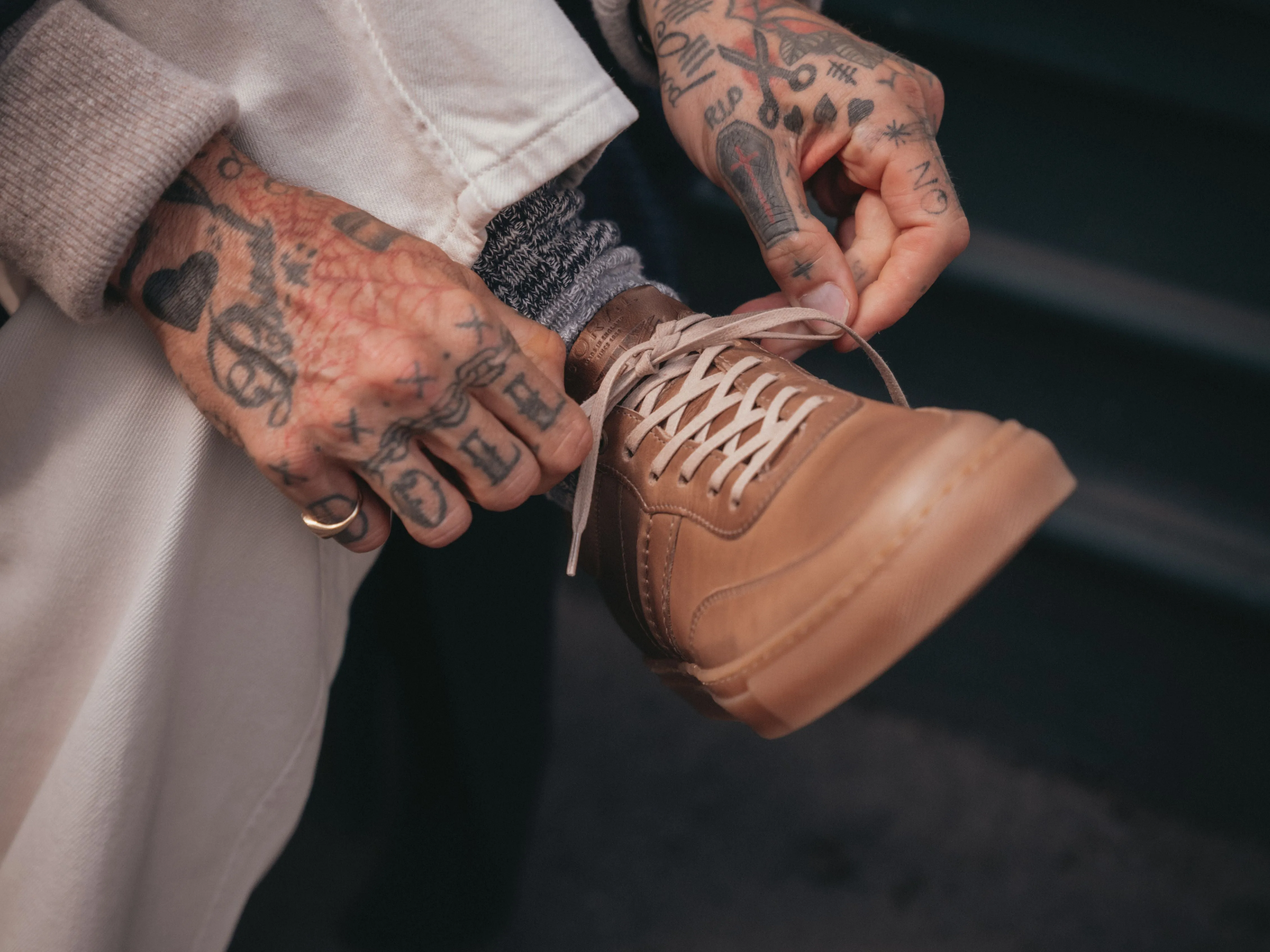 The Boulsover Low Top Sneakers - Horween Chromexcel Natural Brown Leather sold by GORAL product image thumbnail 3