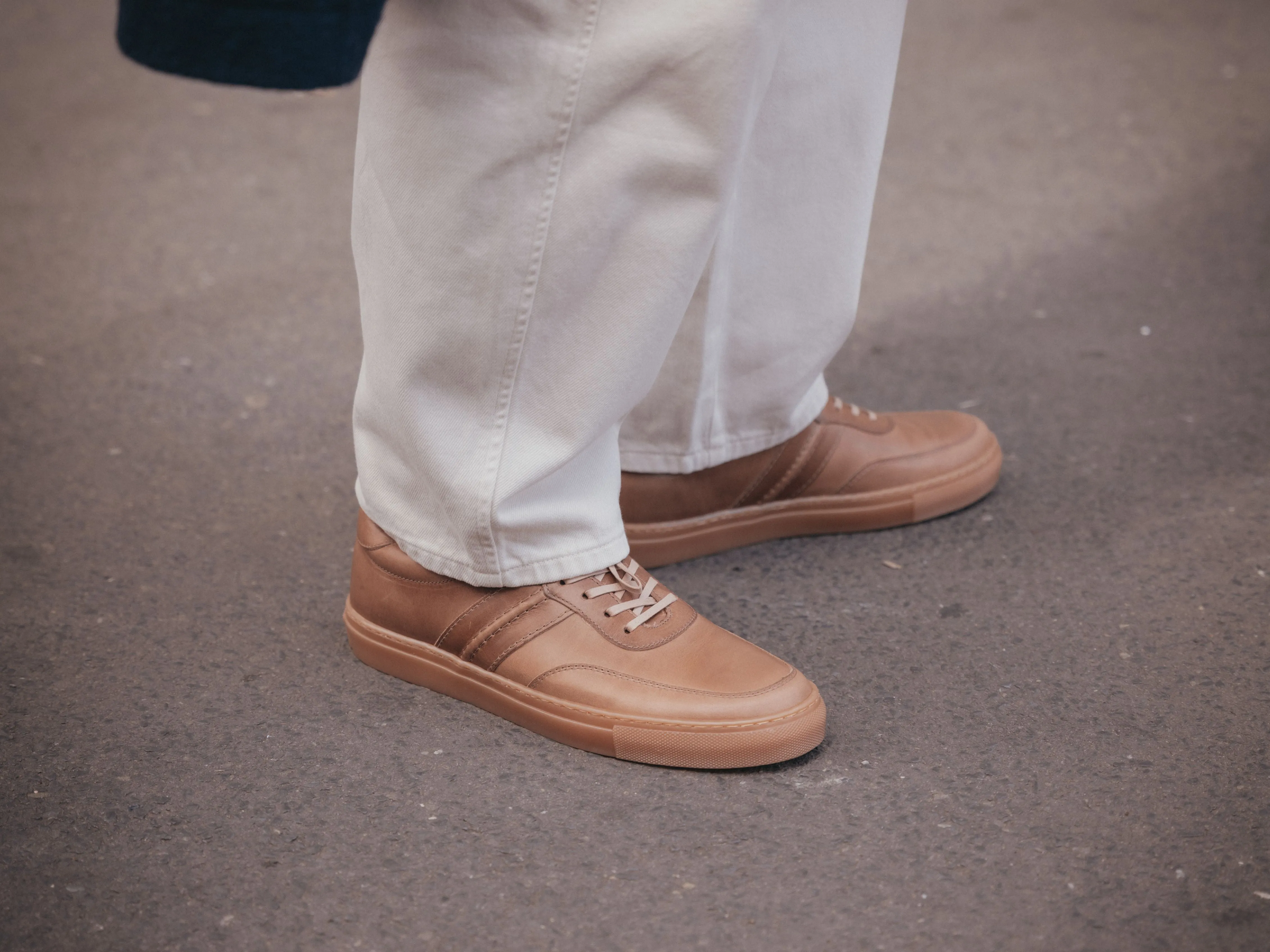 The Boulsover Low Top Sneakers - Horween Chromexcel Natural Brown Leather sold by GORAL product image thumbnail 2