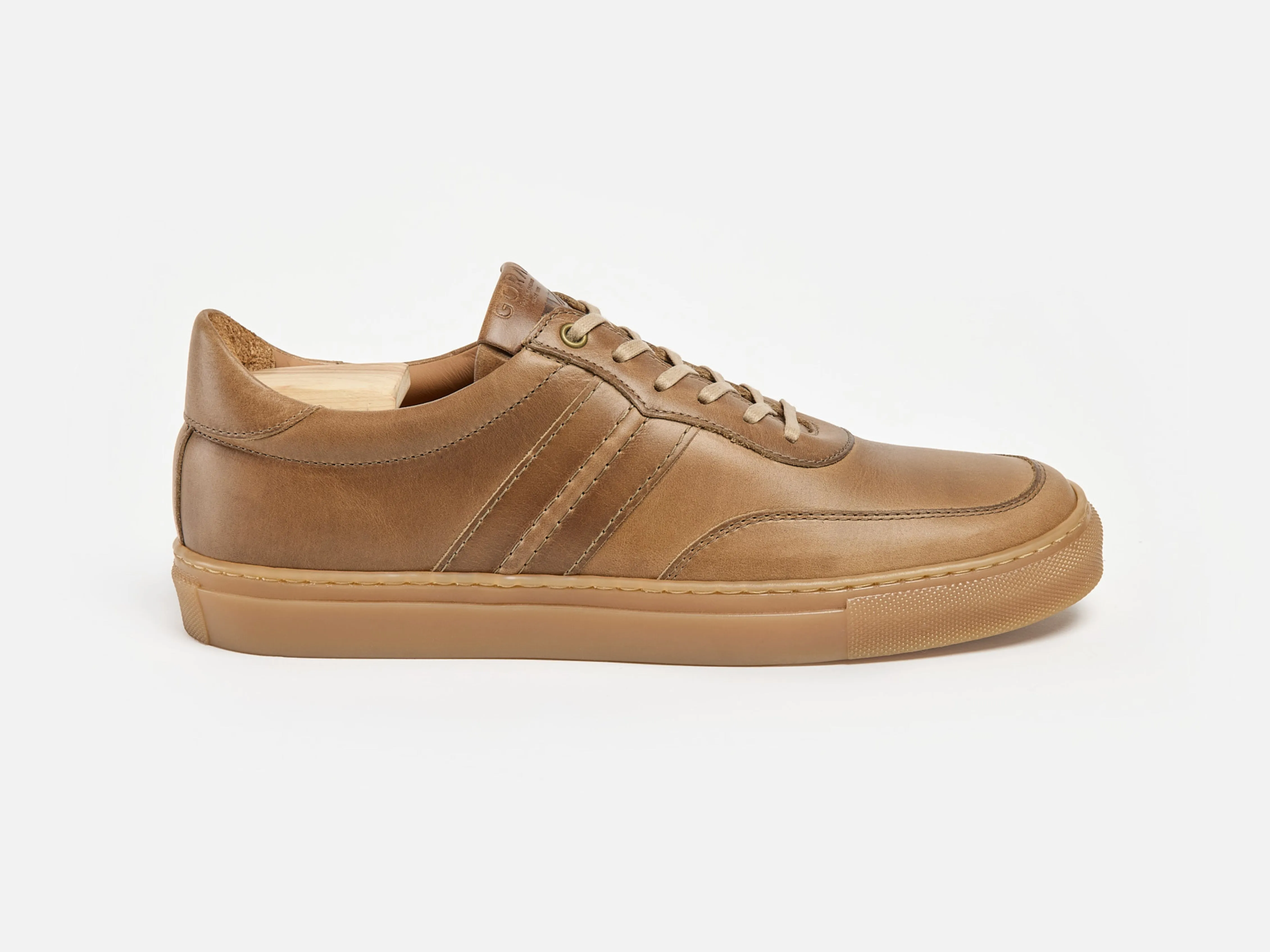 The Boulsover Low Top Sneakers - Horween Chromexcel Natural Brown Leather sold by GORAL
