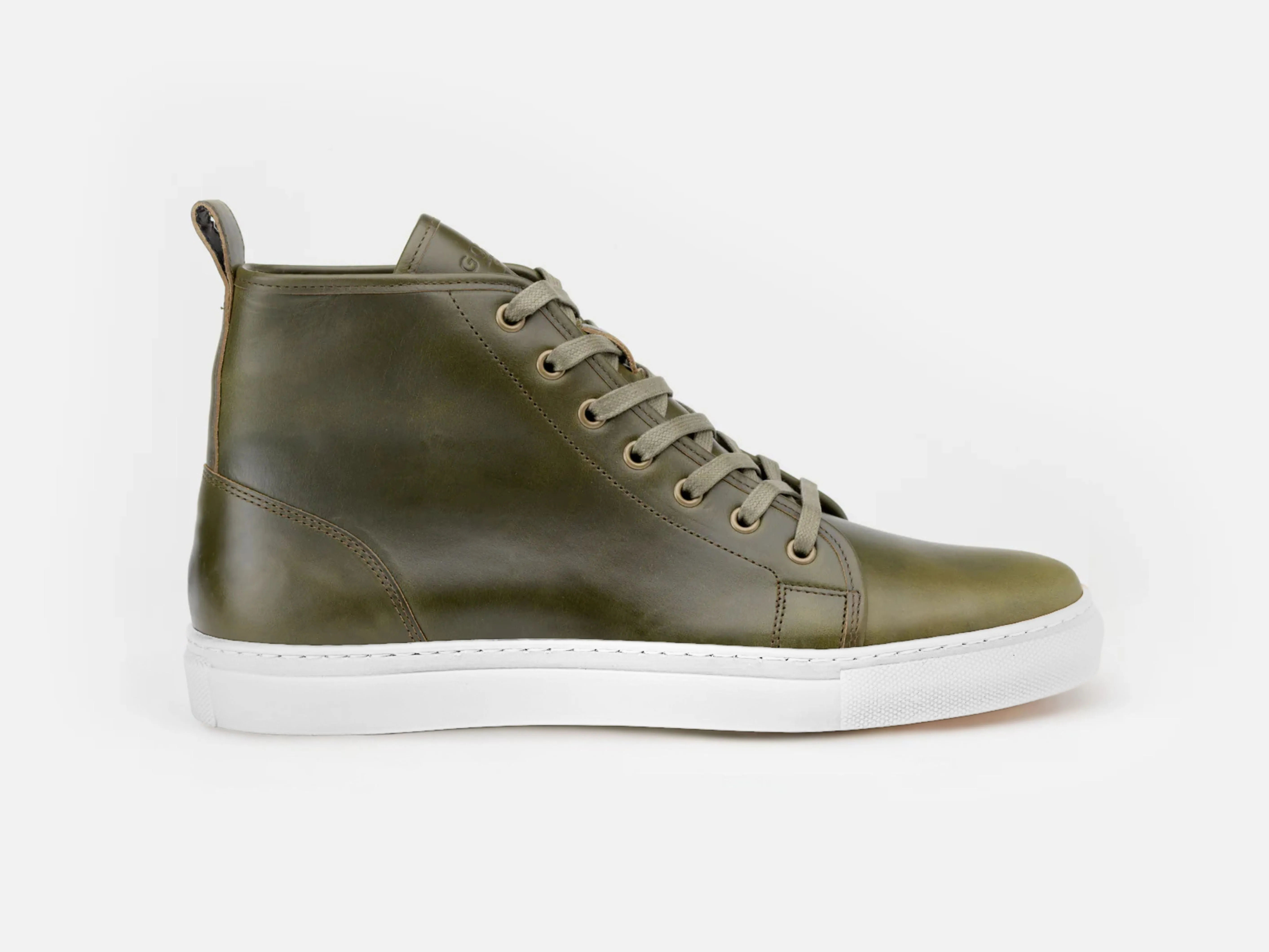 Rose Anvil X GORAL SMUGS High Top Sneaker 2.0 - Horween Forest PRE-ORDER sold by GORAL product image thumbnail 3