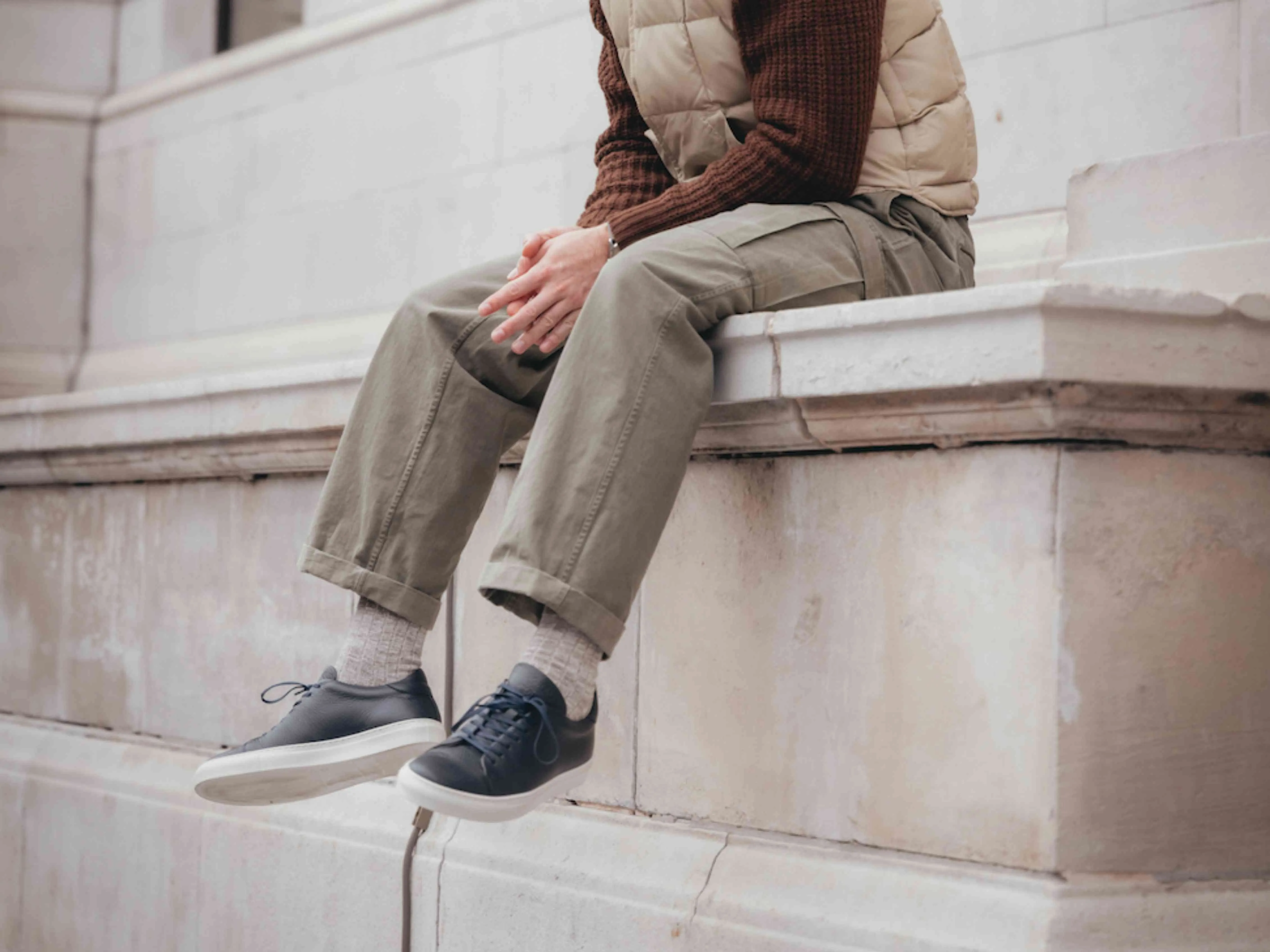 The Mellor II Sneaker - Mastrotto Adria Navy Leather - Ready To Ship sold by GORAL product image thumbnail 2