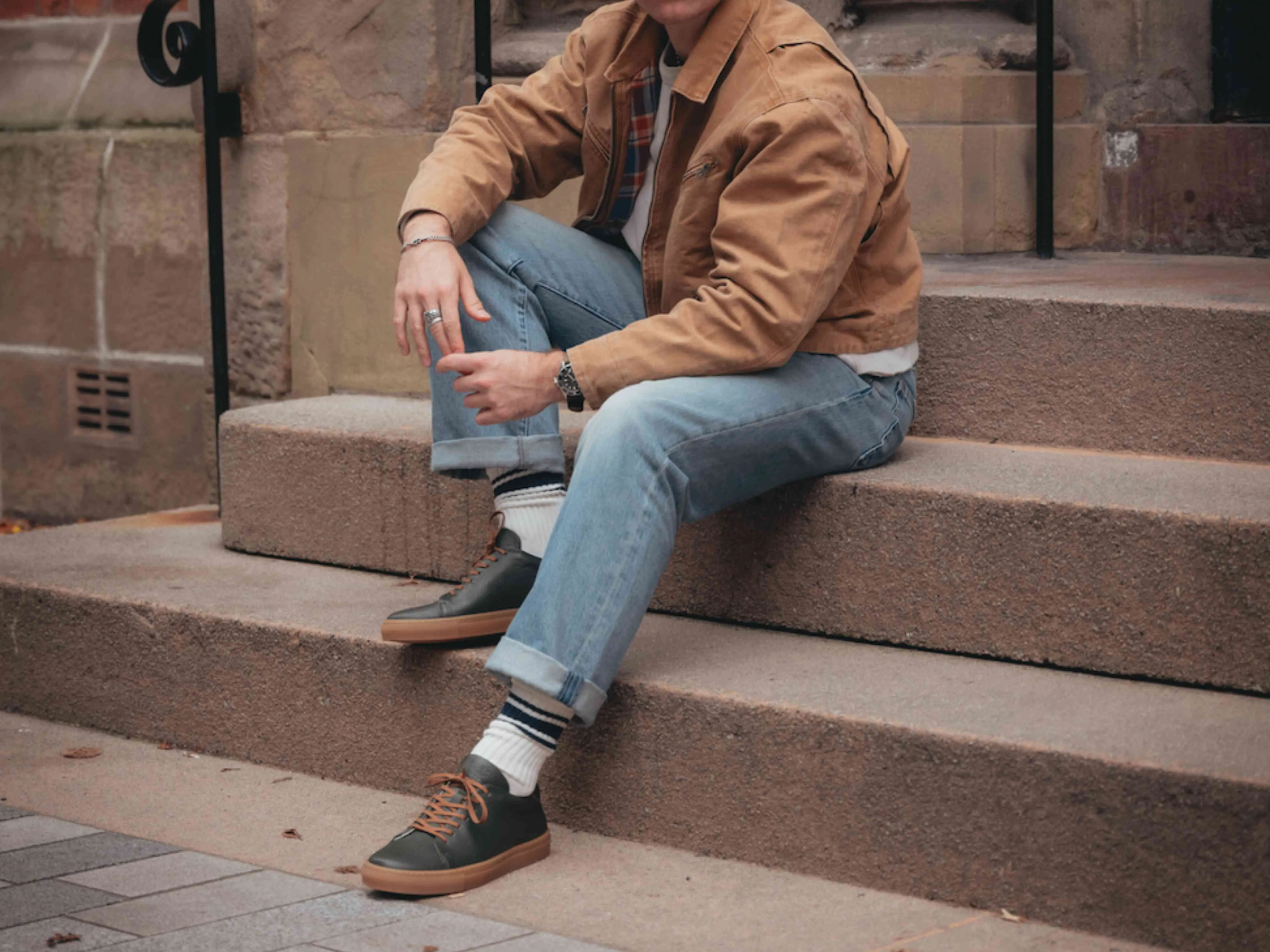 The Mellor II Sneaker - Mastrotto Adria Green Leather - Ready To Ship sold by GORAL product image thumbnail 2