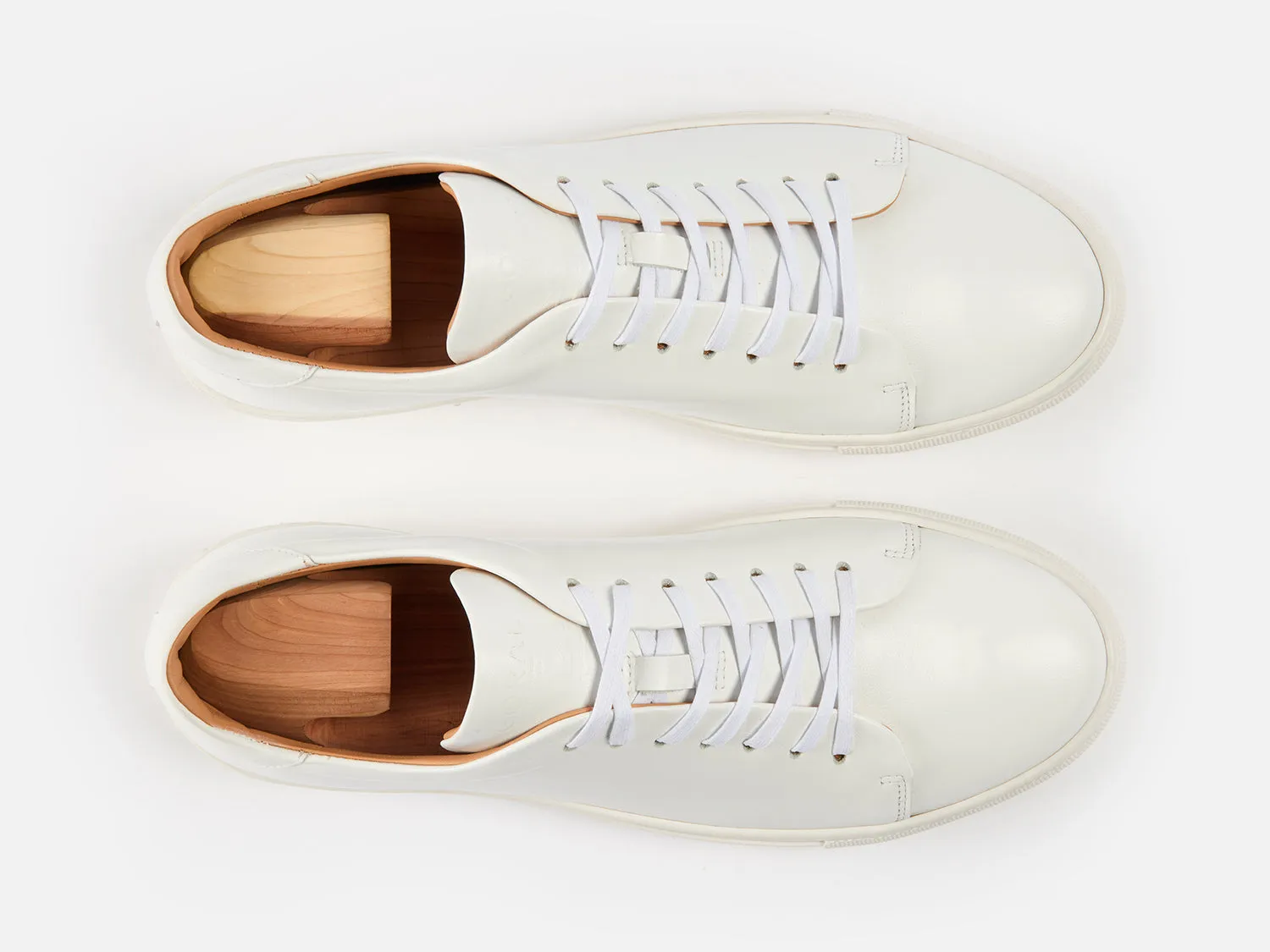 The Mellor II Sneakers - Calfskin Nappa White Leather - Ready To Ship sold by GORAL product image thumbnail 4