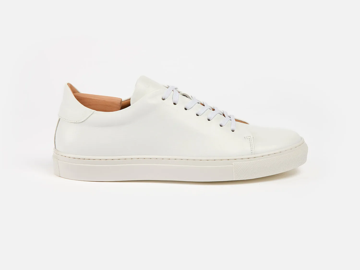 The Mellor II Sneakers - Calfskin Nappa White Leather - Ready To Ship sold by GORAL