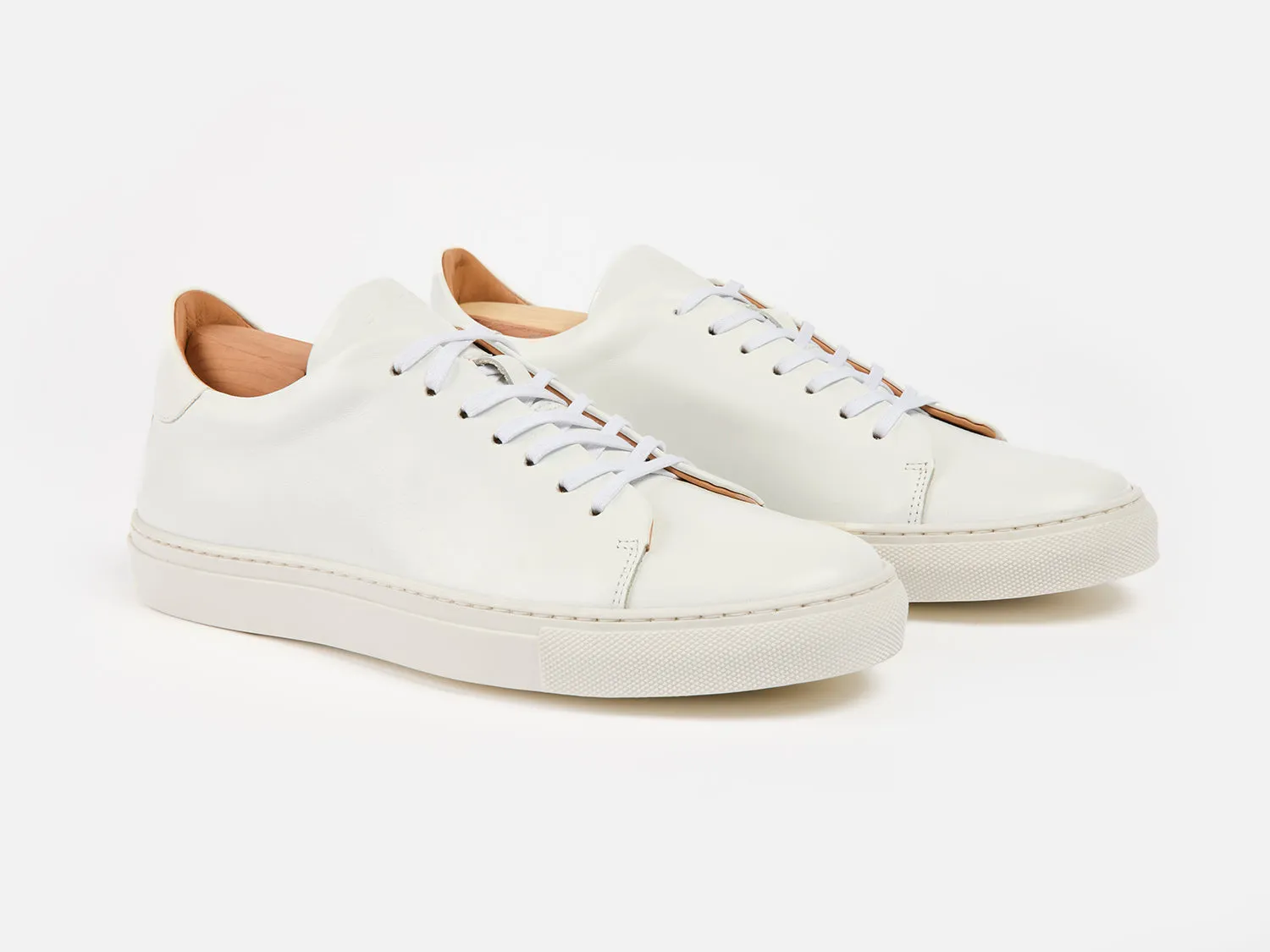 The Mellor II Sneakers - Calfskin Nappa White Leather - Ready To Ship sold by GORAL product image thumbnail 5