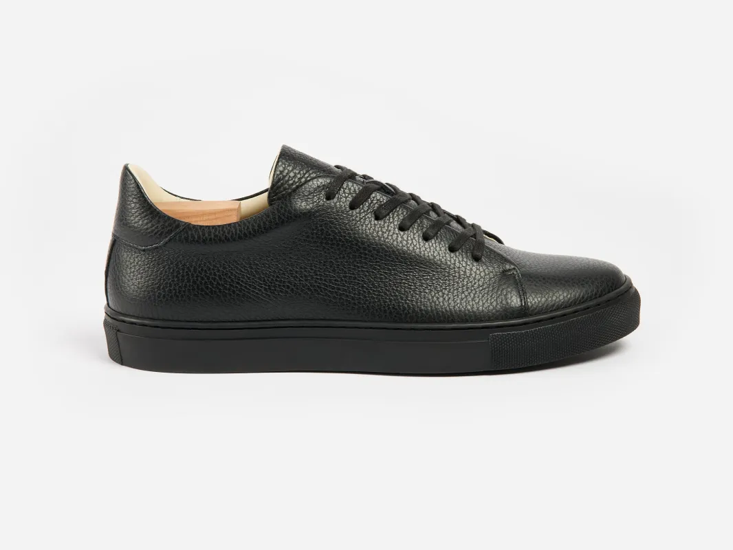 The Mellor II Sneaker - Mastrotto Adria Black Leather sold by GORAL