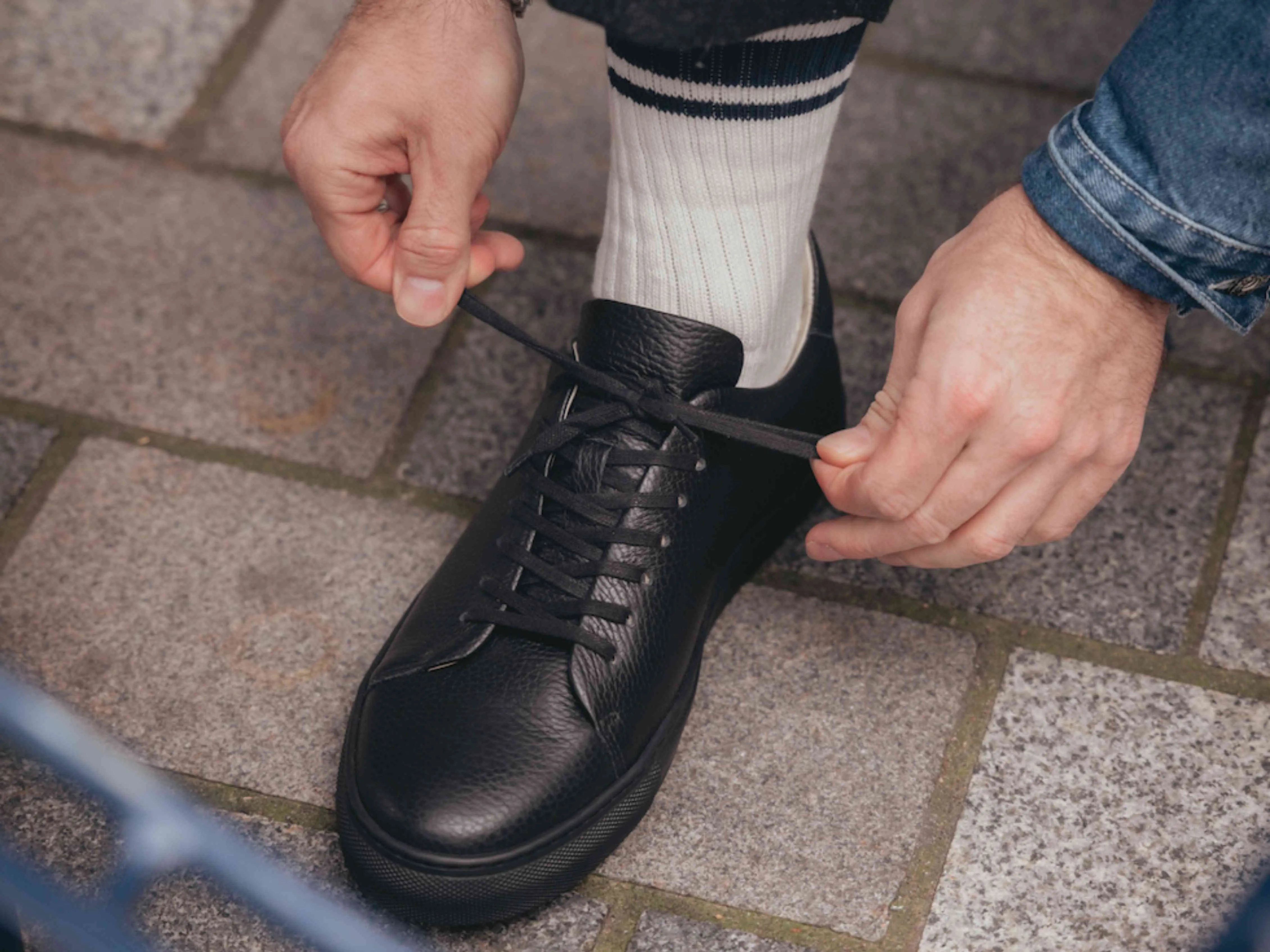 The Mellor II Sneaker - Mastrotto Adria Black Leather sold by GORAL product image thumbnail 2