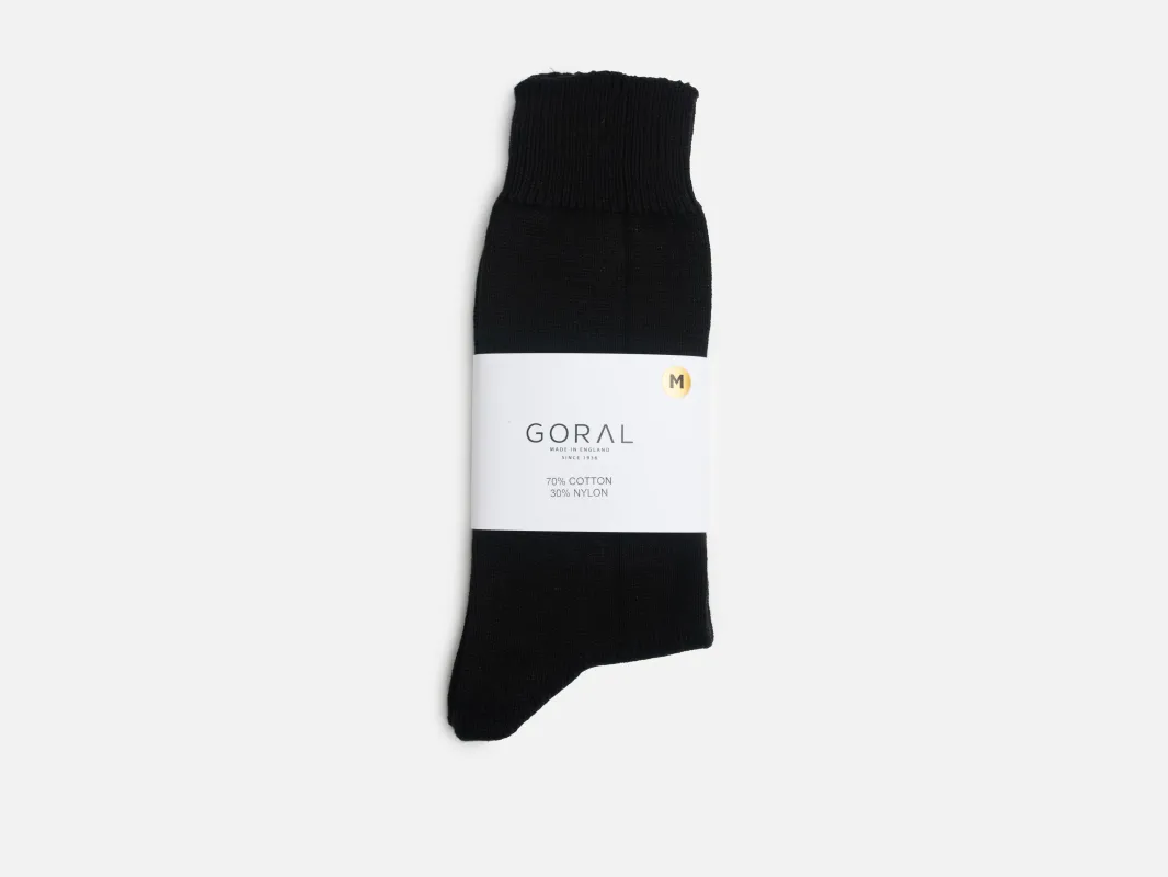 Black Thin Boot Socks made by GORAL