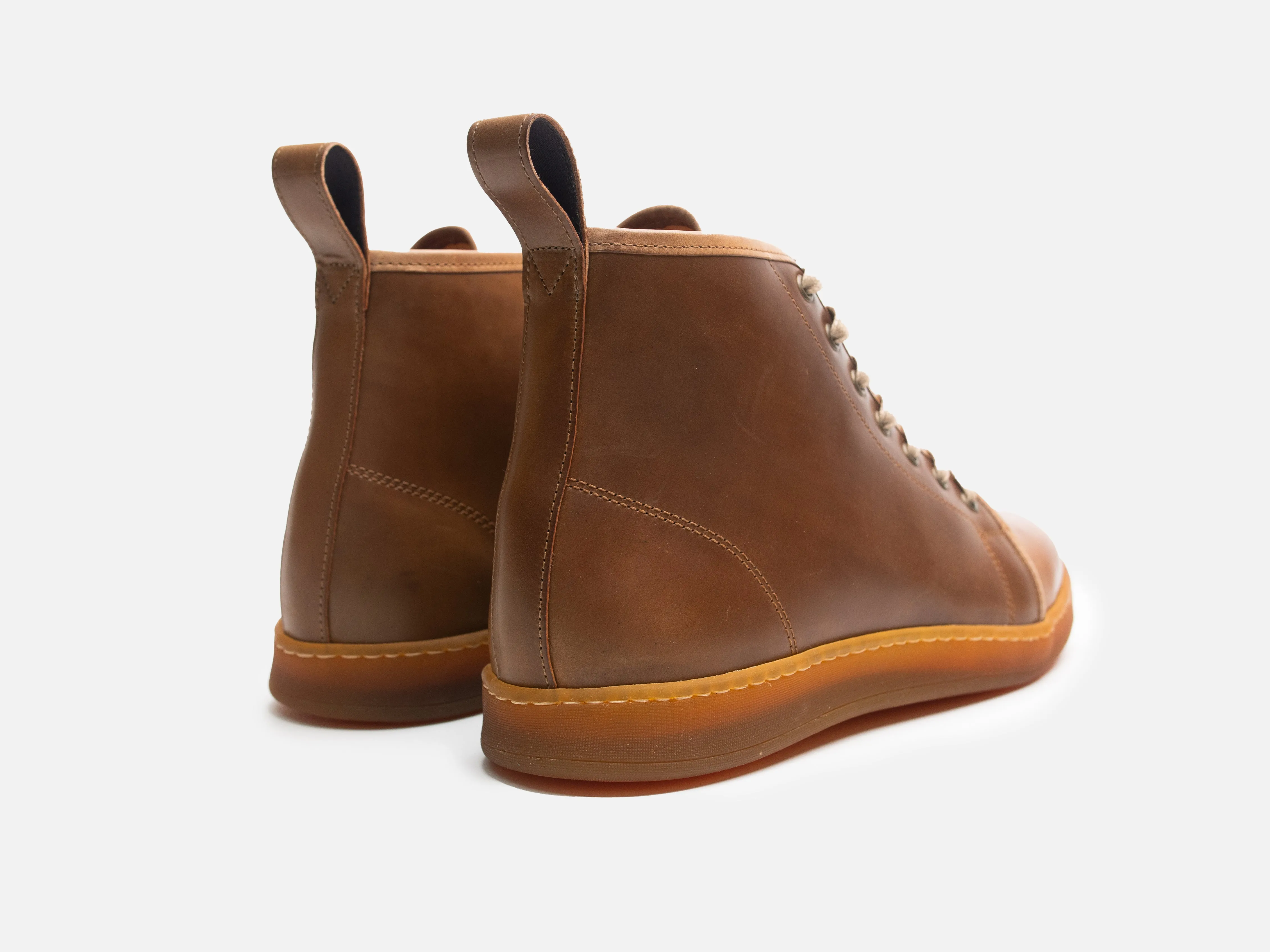 Rose Anvil X GORAL SMUGS High Top Sneaker 2.0 - Shell Cordovan Bourbon sold by GORAL product image thumbnail 5