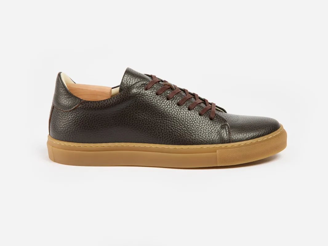 The Mellor II Sneaker - Mastrotto Adria Chocolate Leather - Ready To Ship Black Friday sold by GORAL