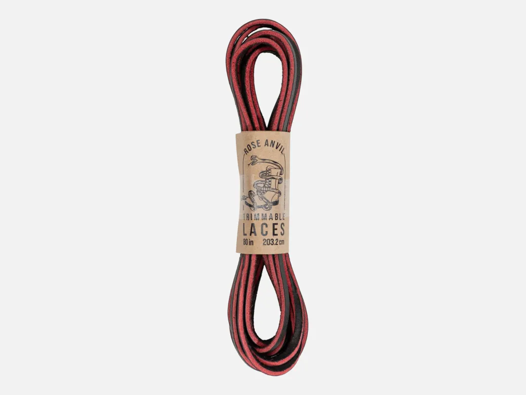 Blood Core Leather Laces - 203cm sold by GORAL