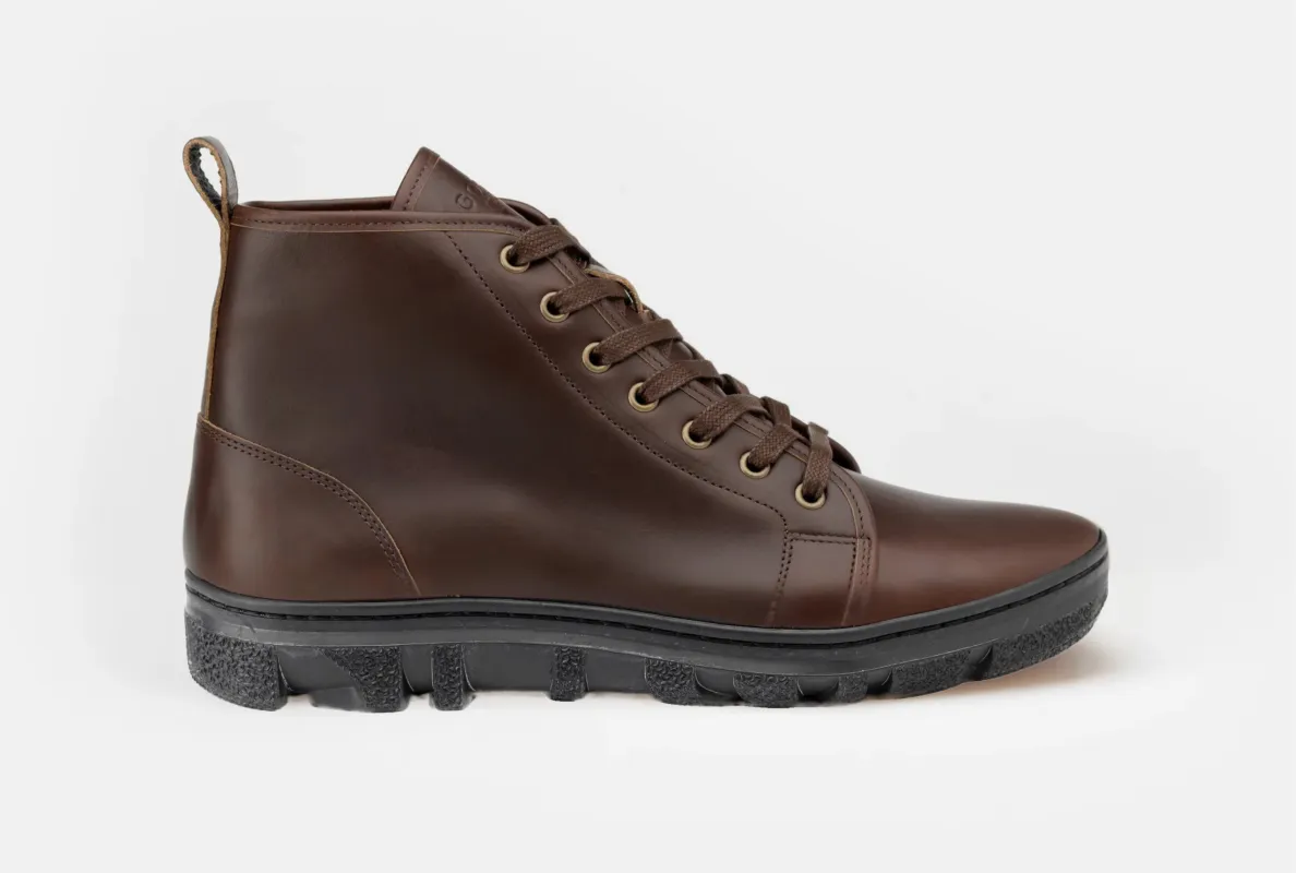 Rose Anvil X GORAL SMUGS Vibram High Top Sneaker 2.0 - Horween Dark Brown PRE-ORDER sold by GORAL