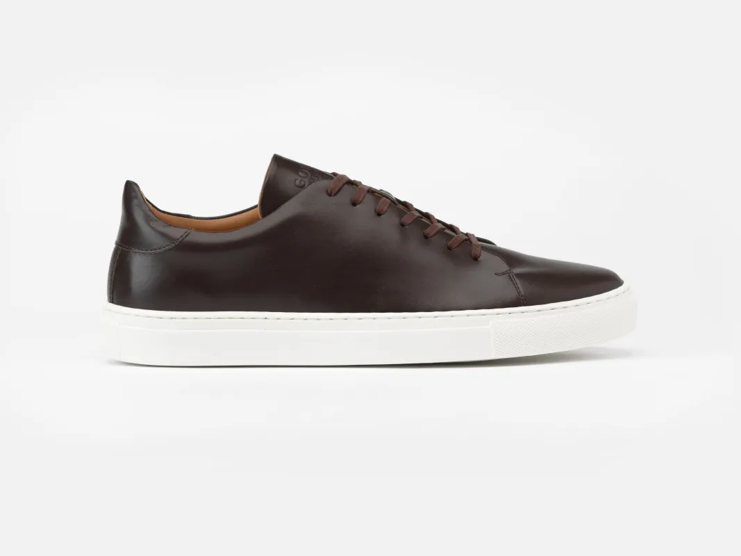The Mellor II Sneakers - Goldanil Espresso Leather sold by GORAL