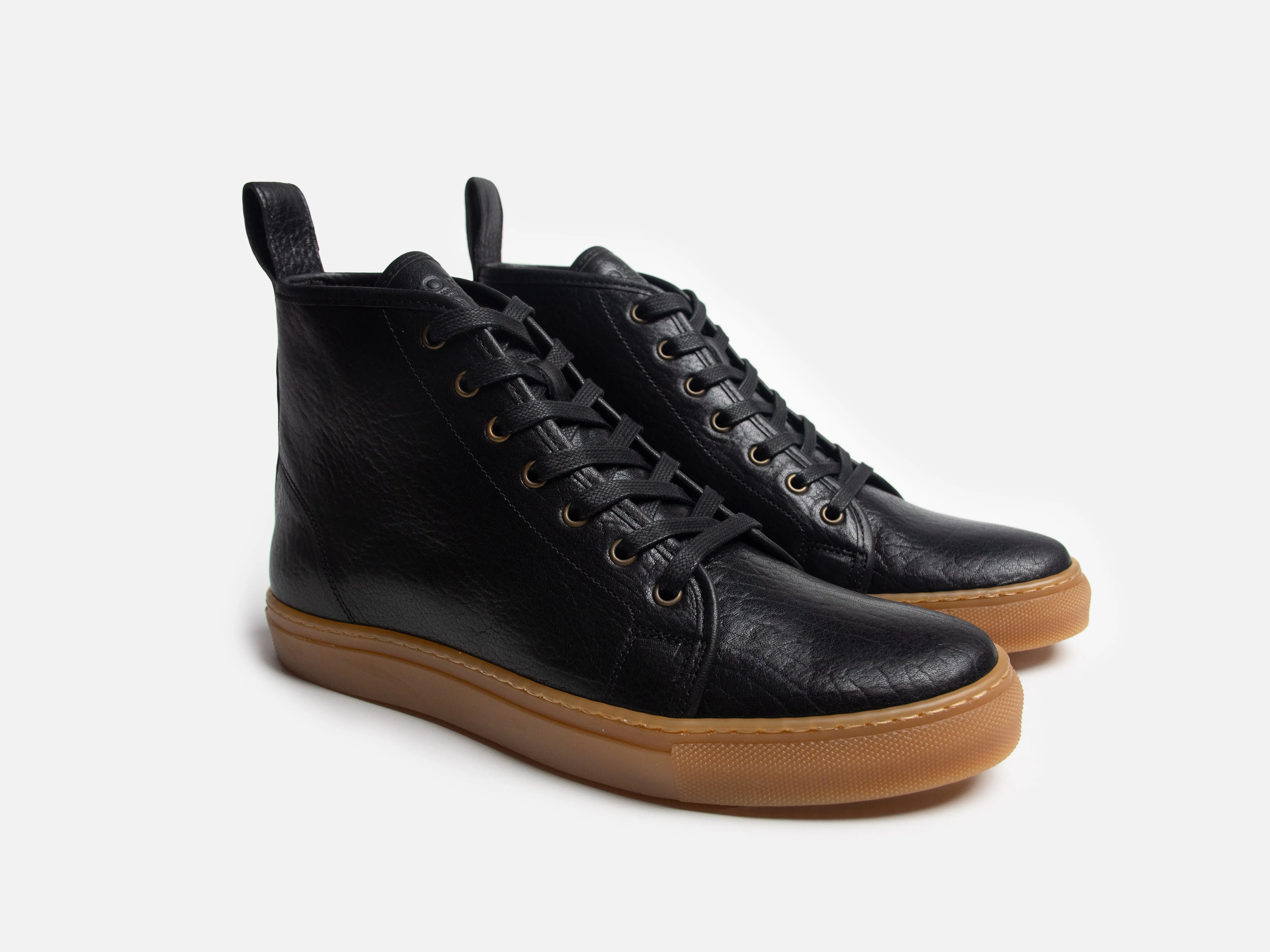 Rose Anvil X GORAL SMUGS High Top Sneaker 2.0 - Horween Aspen Black PRE-ORDER sold by GORAL product image thumbnail 2