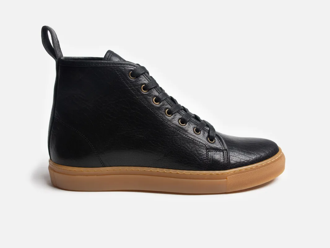 Rose Anvil X GORAL SMUGS High Top Sneaker 2.0 - Horween Aspen Black PRE-ORDER sold by GORAL