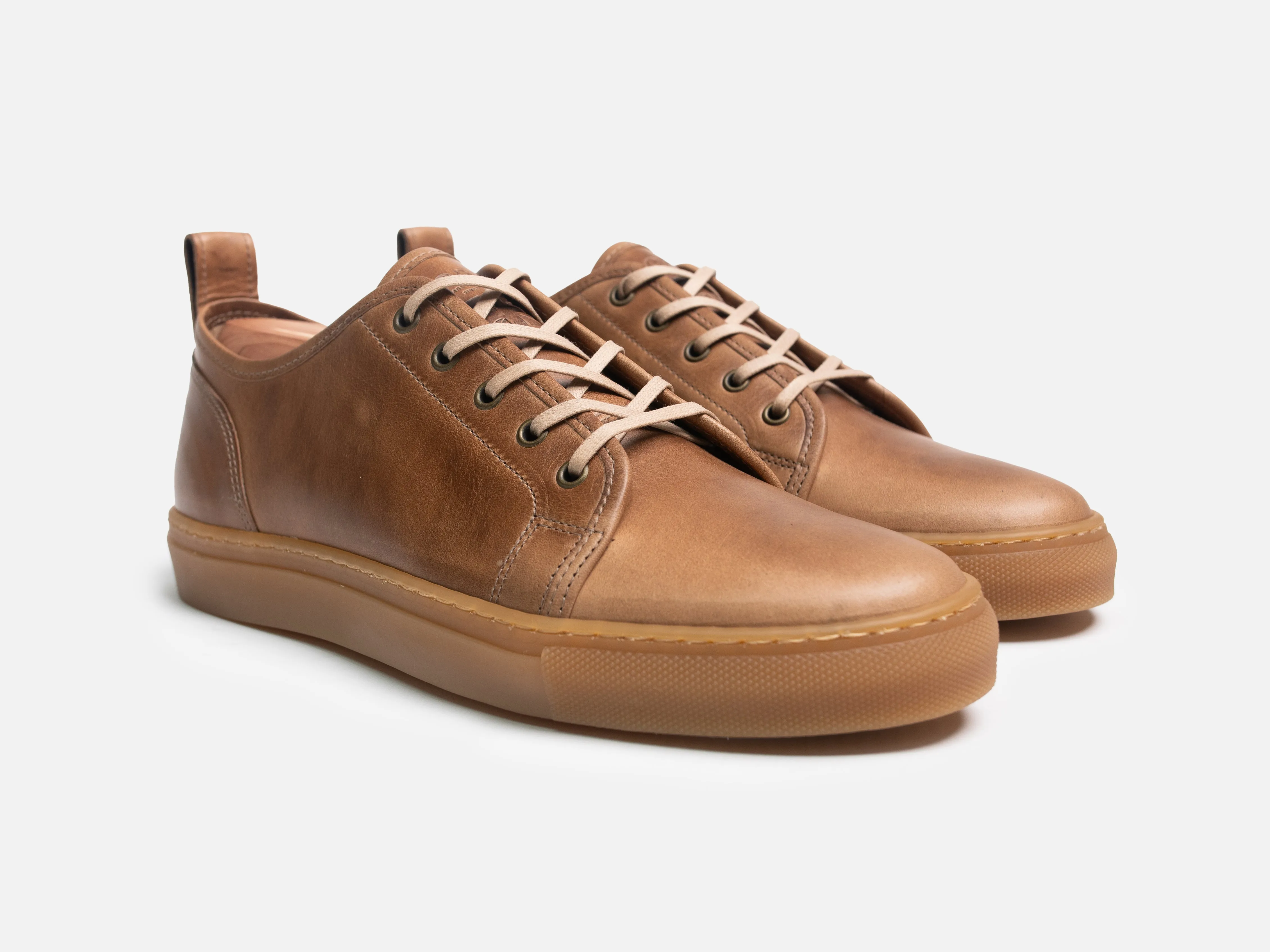 Rose Anvil X GORAL SMUGS Low Top Sneaker - Horween Natural PRE-ORDER sold by GORAL product image thumbnail 2